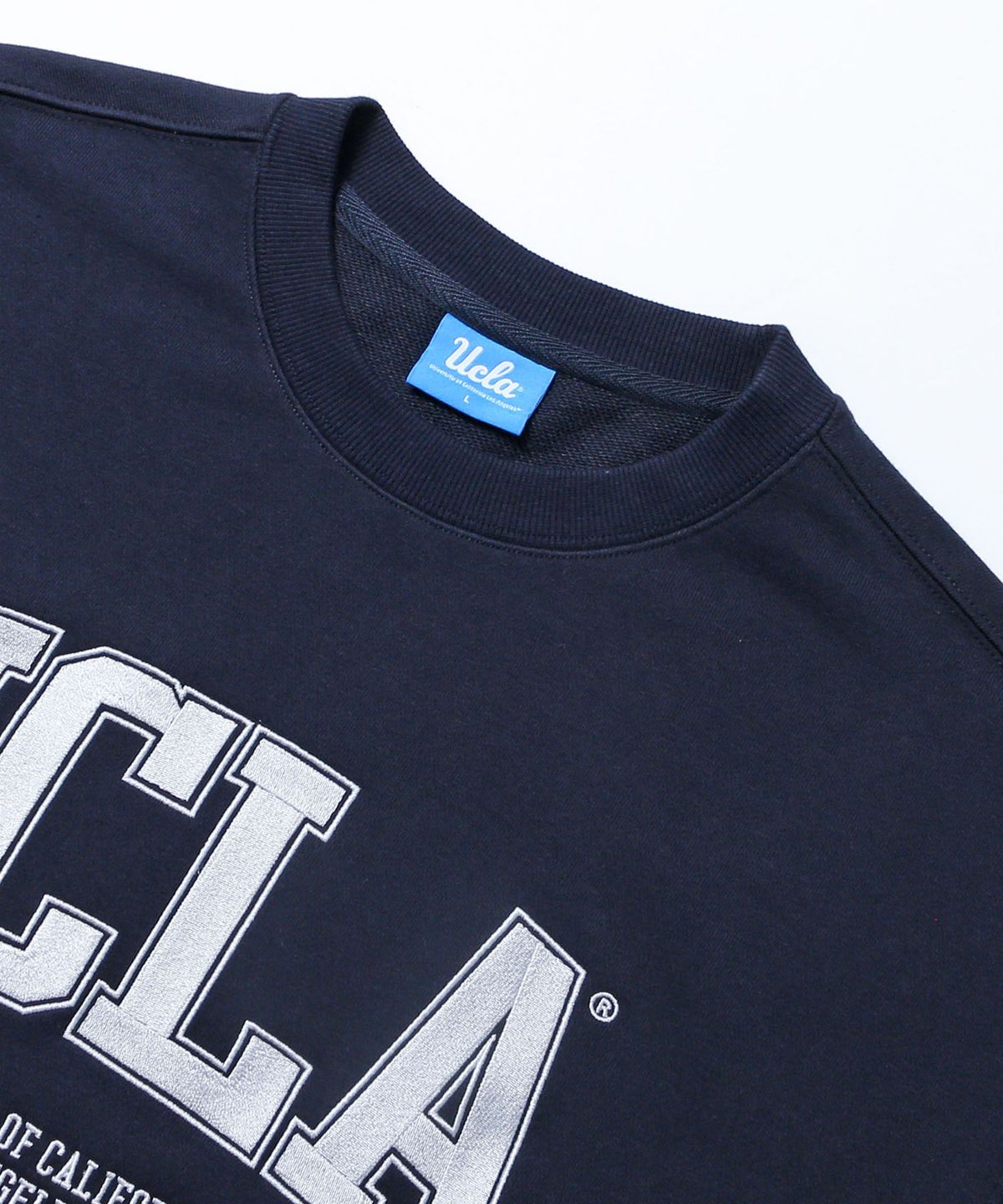 유씨엘에이(UCLA) 남녀공용 멀티 빅 로고 오버핏 스웨트셔츠[NAVY](UCRLTK1)