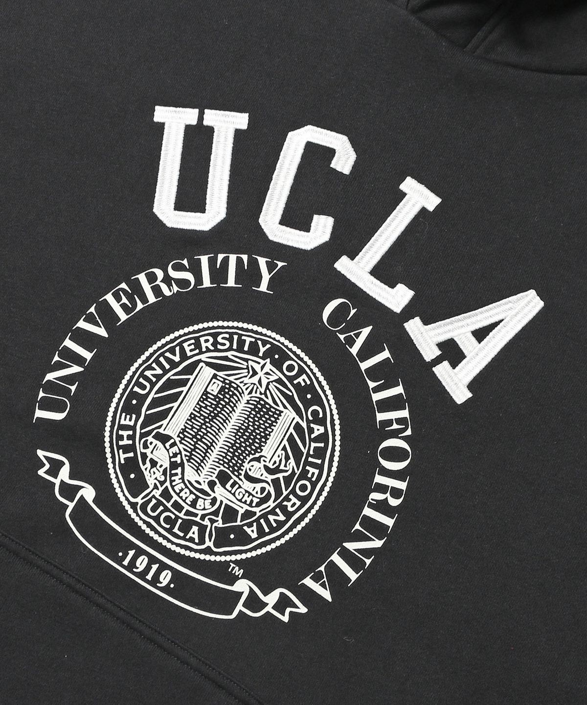 유씨엘에이(UCLA) 여성 UCLA 캠퍼스 시그니처 아치 로고 후드티[BLACK](UCRLTK2)