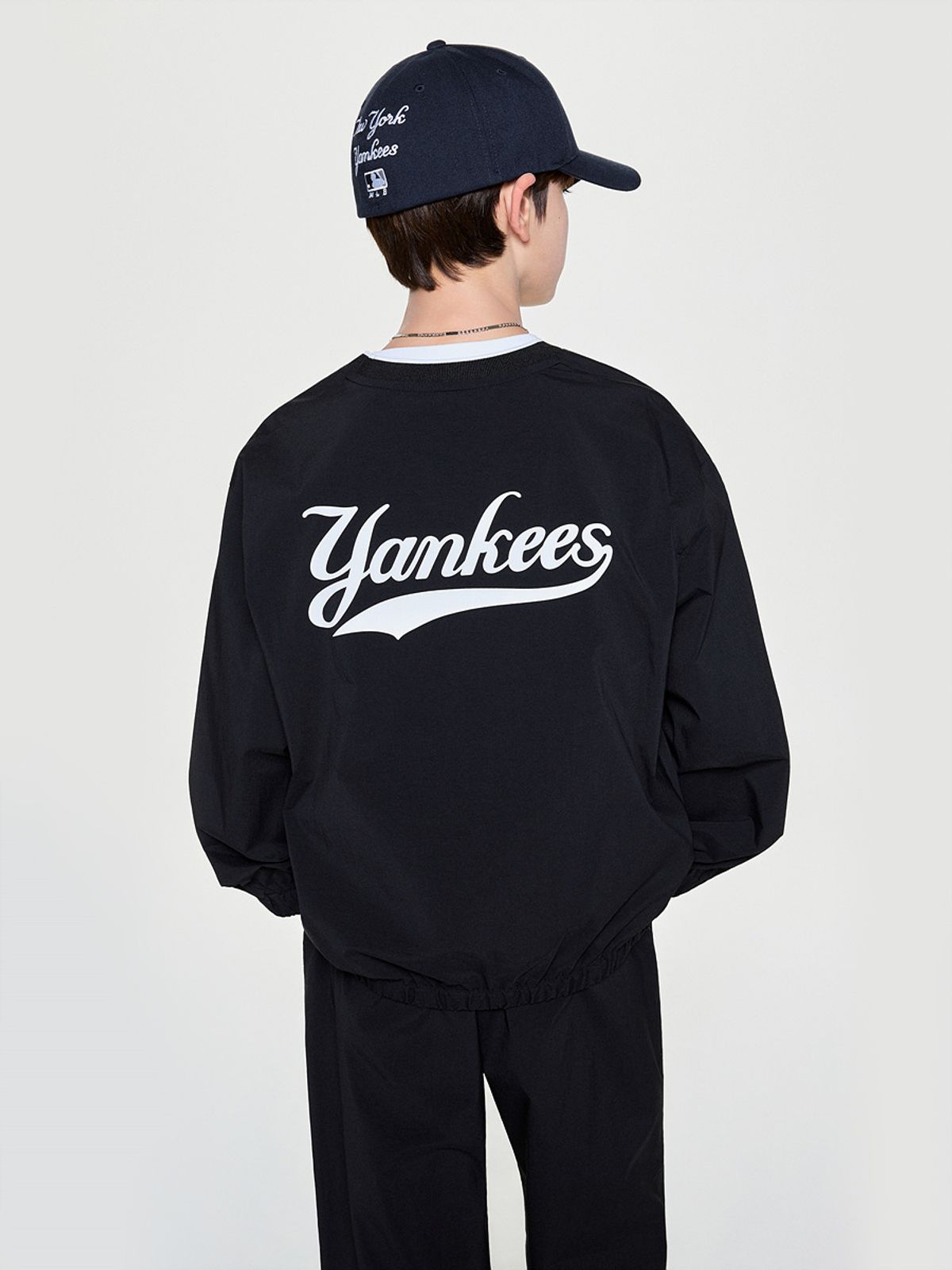 엠엘비 키즈(MLB KIDS) 베이직 우븐 맨투맨 3P 세트 NY (Black)