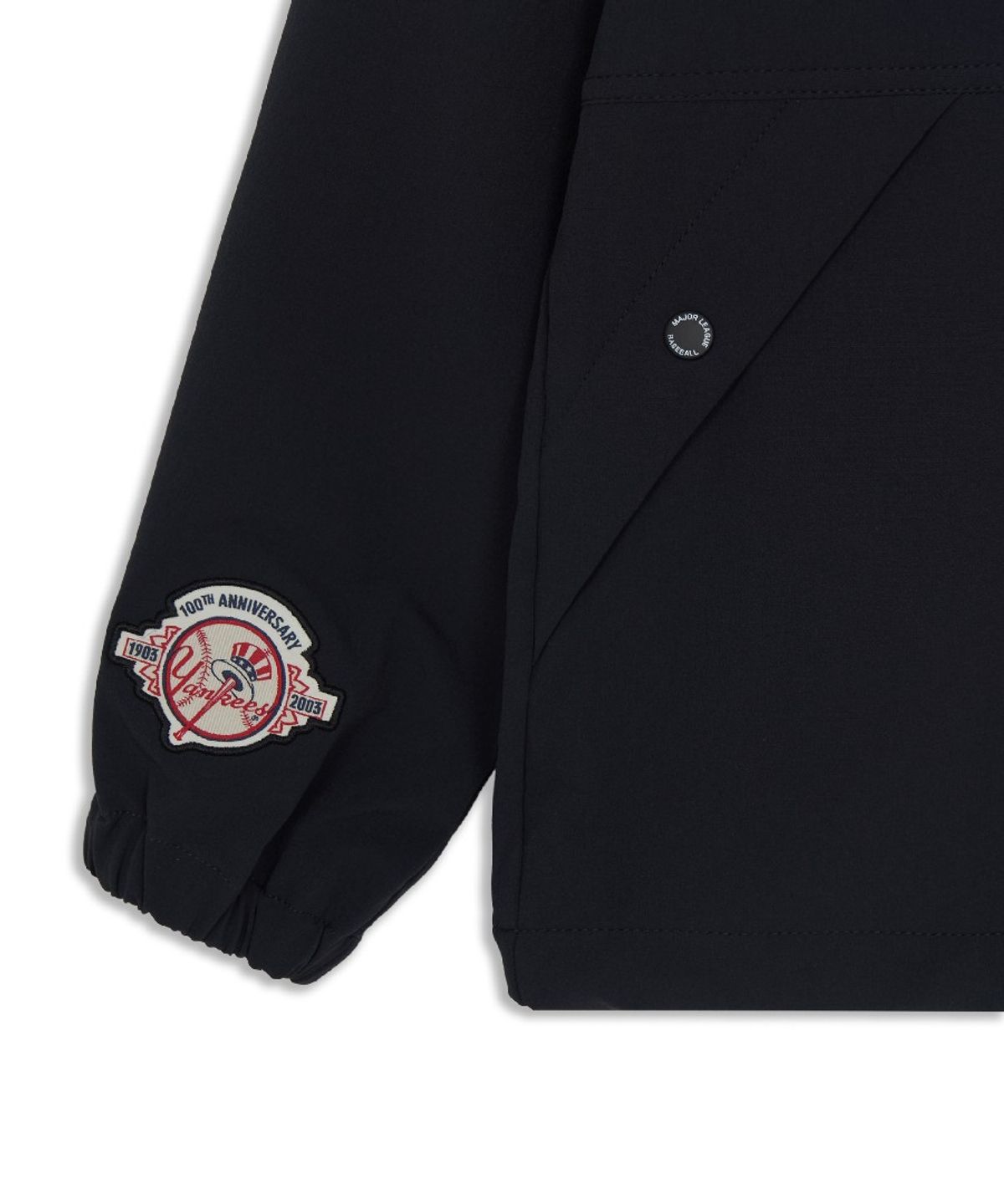 엠엘비 키즈(MLB KIDS) 스포티브 팀로고 바람막이 NY (Black)