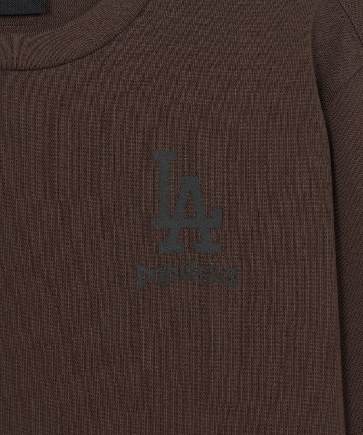 엠엘비 키즈(MLB KIDS) 스트릿 스트라이프 레이어드 티셔츠 LA (Brown)