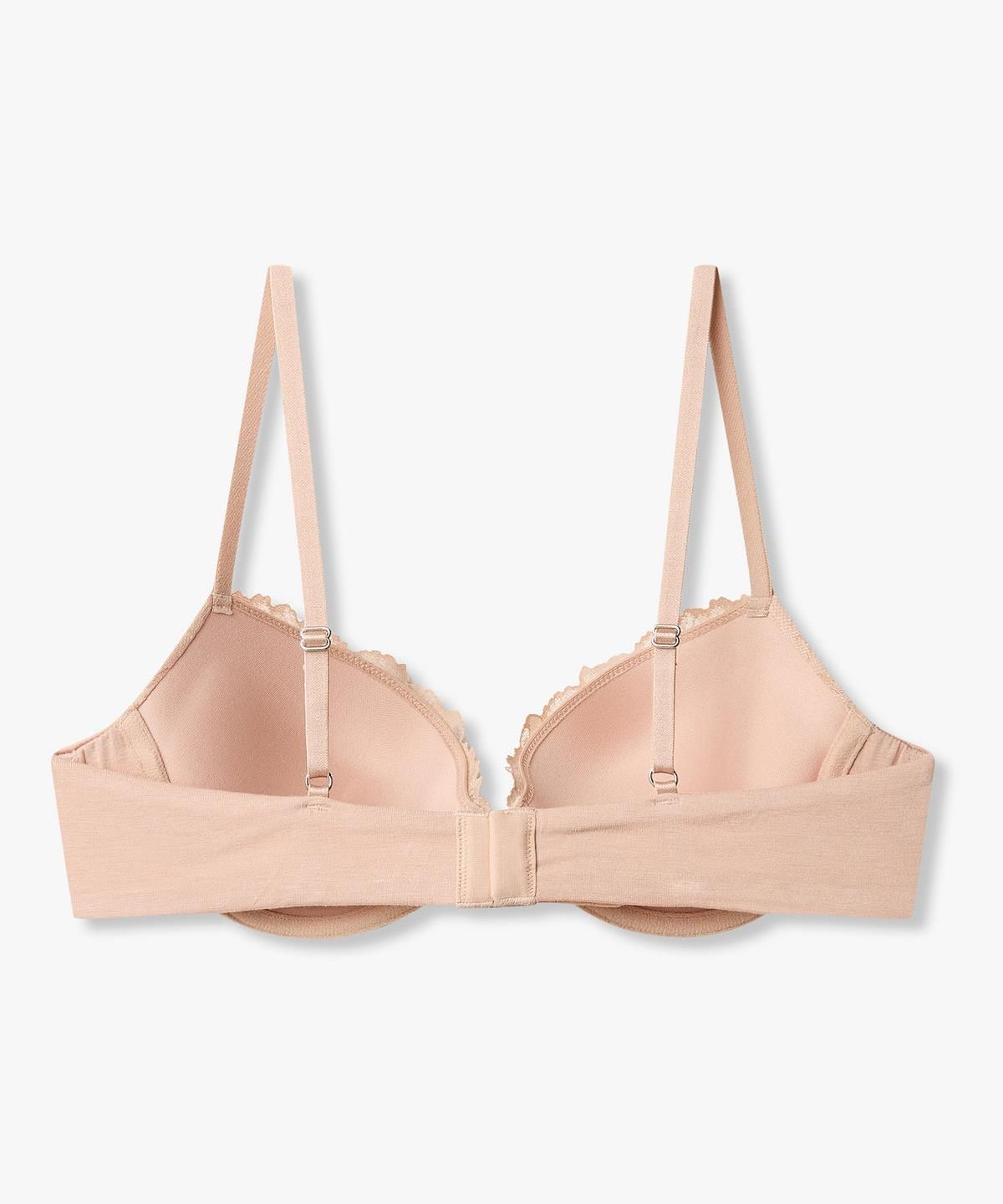 엠포리오 아르마니 언더웨어(EMPORIO ARMANI UNDERWEAR) 여성 레이스 패치 푸쉬업 브라_내추럴 0826385524
