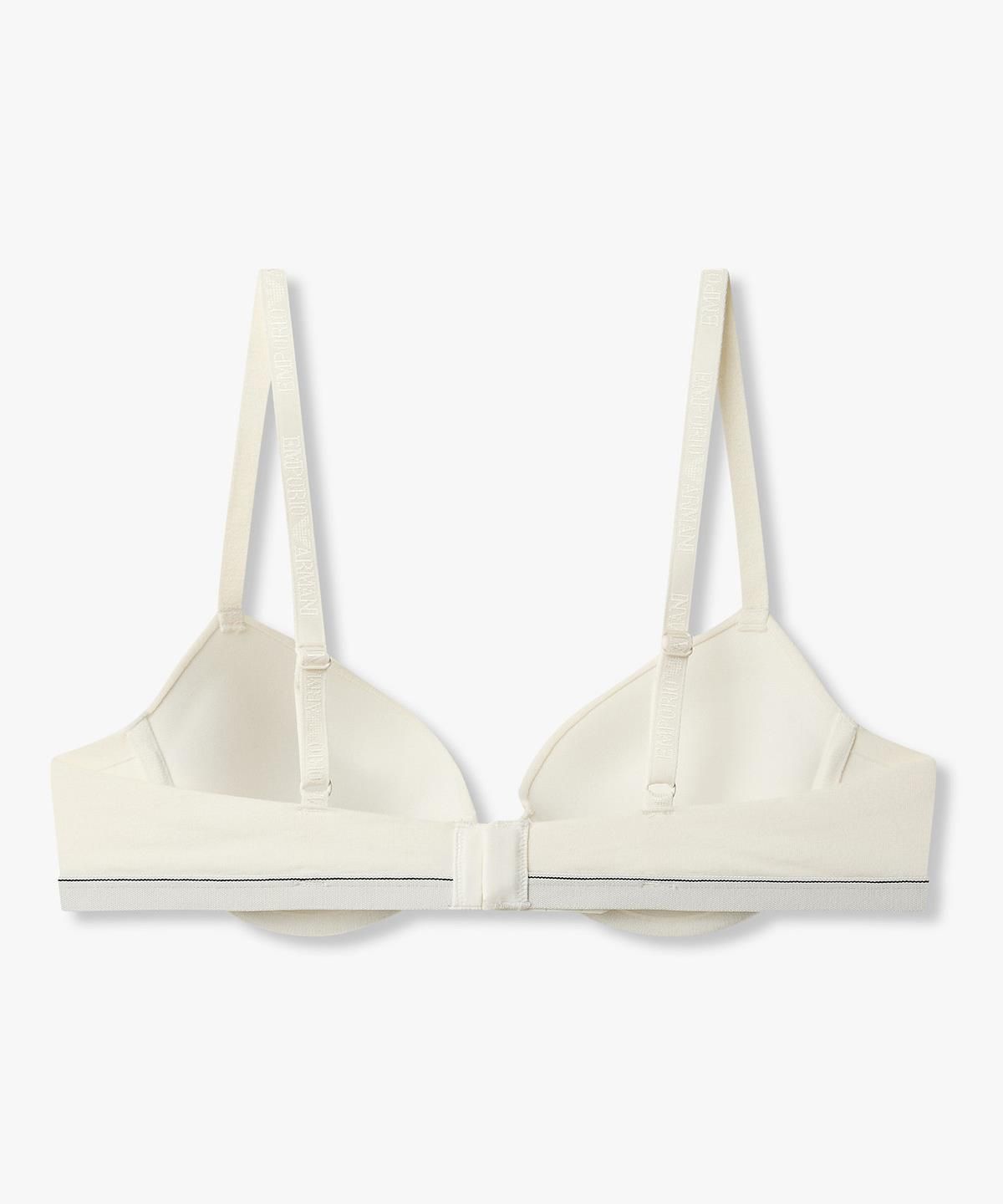 엠포리오 아르마니 언더웨어(EMPORIO ARMANI UNDERWEAR) 여성 이글 로고 푸쉬업 브라_화이트 0826385521