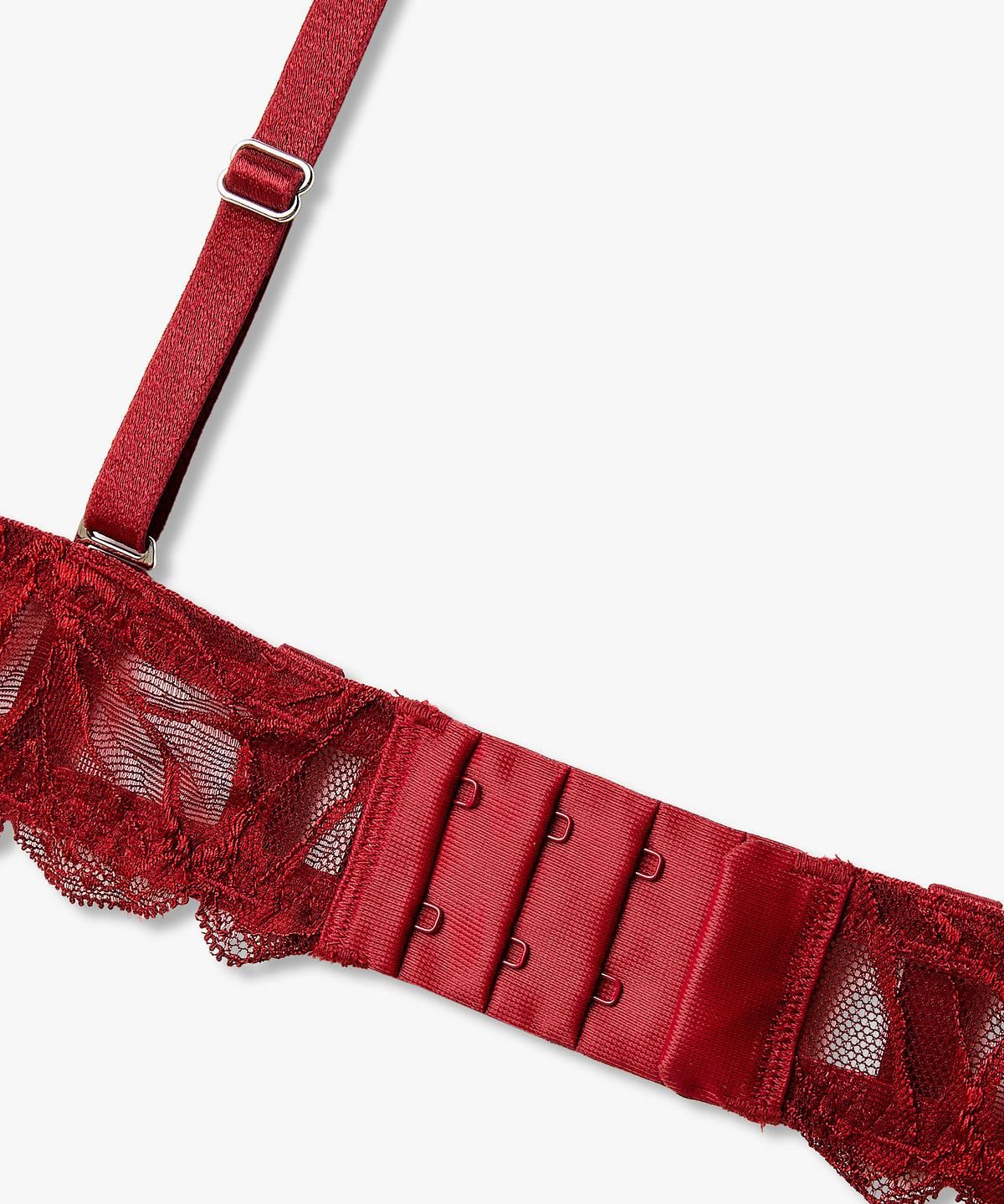 엠포리오 아르마니 언더웨어(EMPORIO ARMANI UNDERWEAR) 여성 레이스 패치 리무버블 푸쉬업 브라_레드 0826385517
