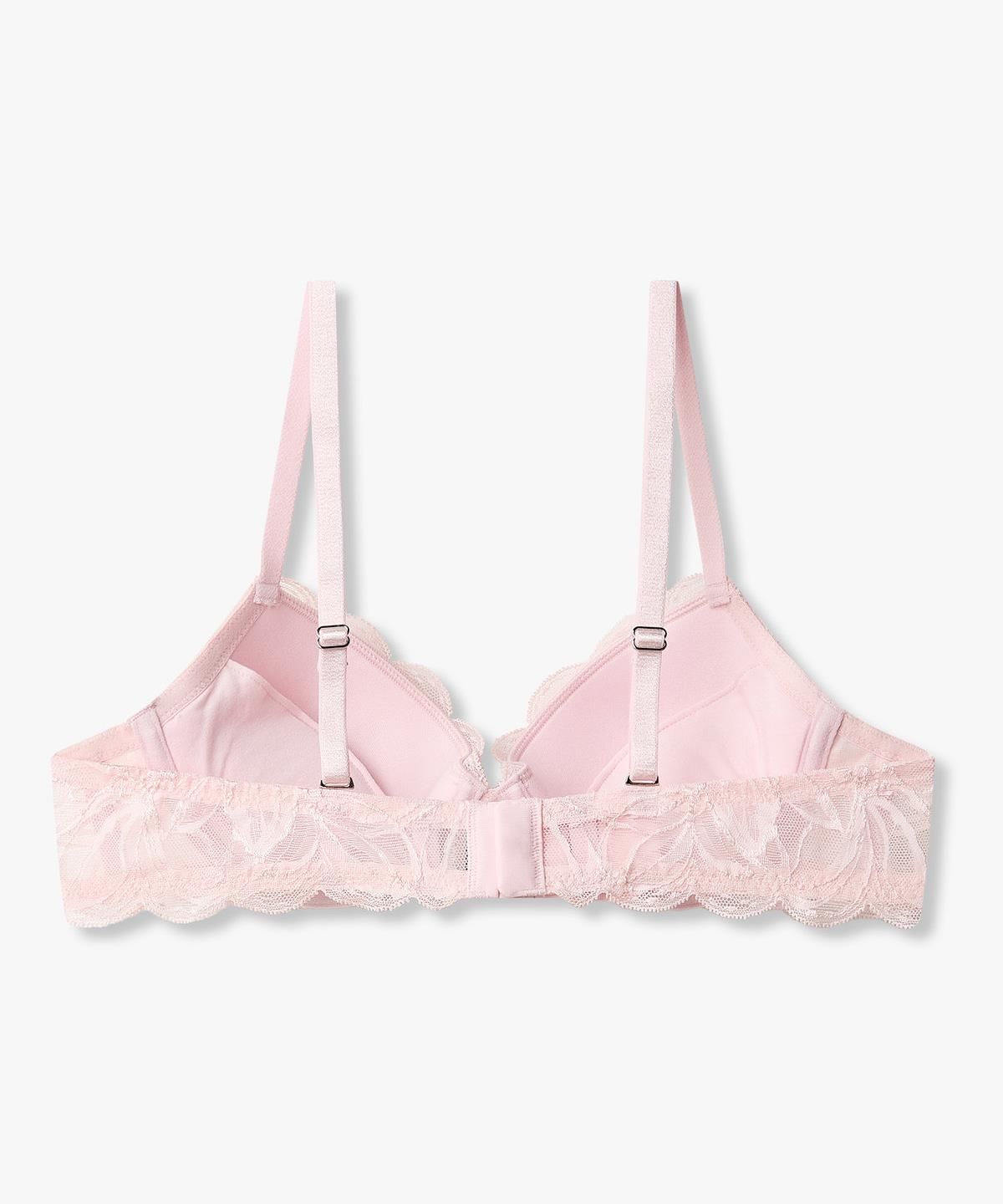 엠포리오 아르마니 언더웨어(EMPORIO ARMANI UNDERWEAR) 여성 레이스 패치 리무버블 푸쉬업 브라_핑크 0826385516