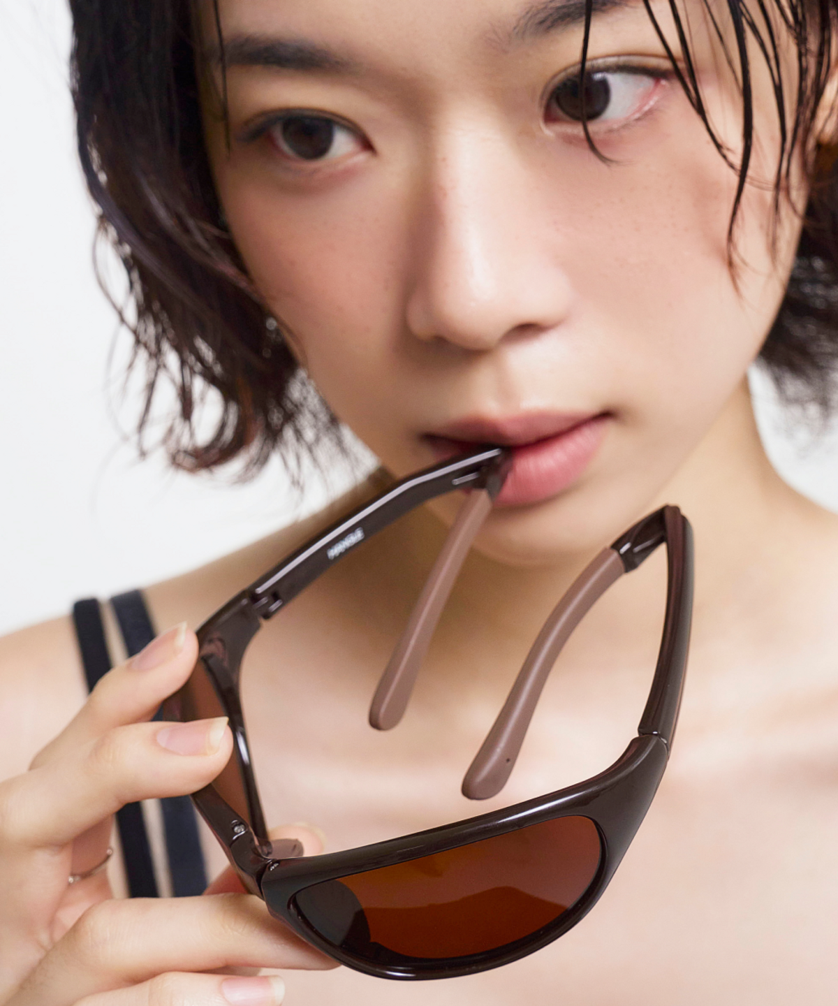 한글(HANGLE) 트라이 폴더블 선글라스 브라운