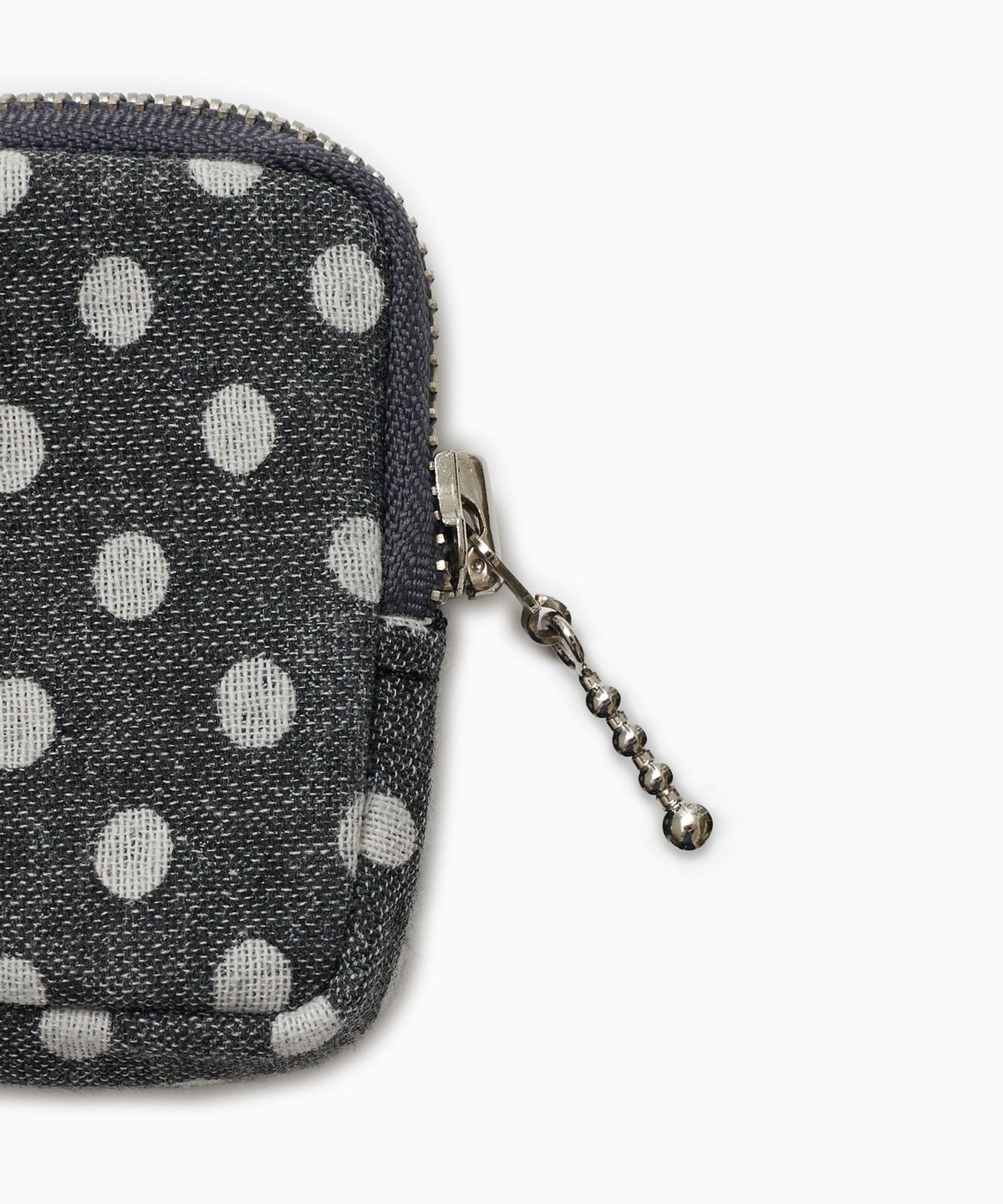 오헤시오(OHESHIO) BUTTON POINT COIN WALLET, CHARCOAL DOT