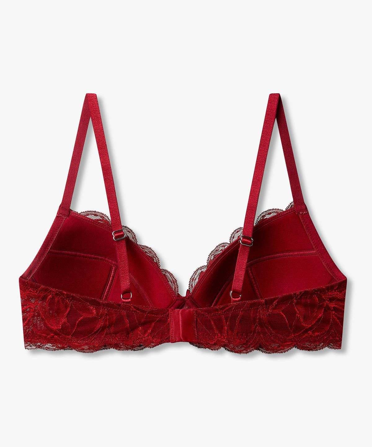 엠포리오 아르마니 언더웨어(EMPORIO ARMANI UNDERWEAR) 여성 레이스 패치 브라렛 브라_레드 0826381517