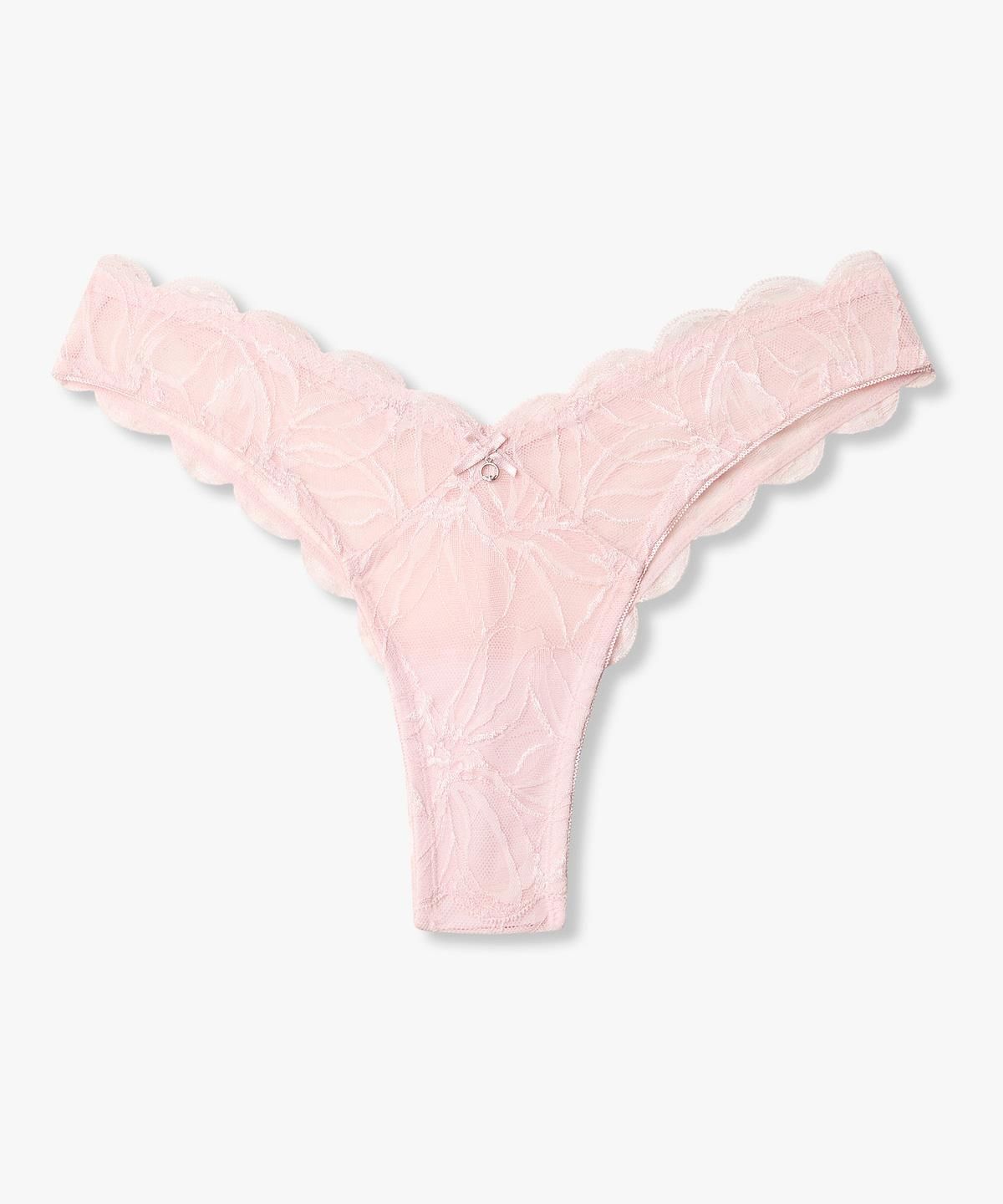 엠포리오 아르마니 언더웨어(EMPORIO ARMANI UNDERWEAR) 여성 플로럴 메쉬 브이컷 브라질리언 브리프_핑크 0826311516