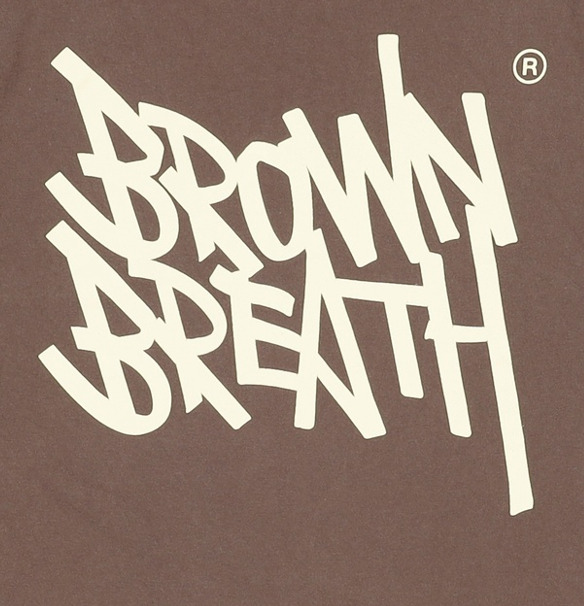브라운브레스(BROWNBREATH) TAG TEE - DARK BROWN S