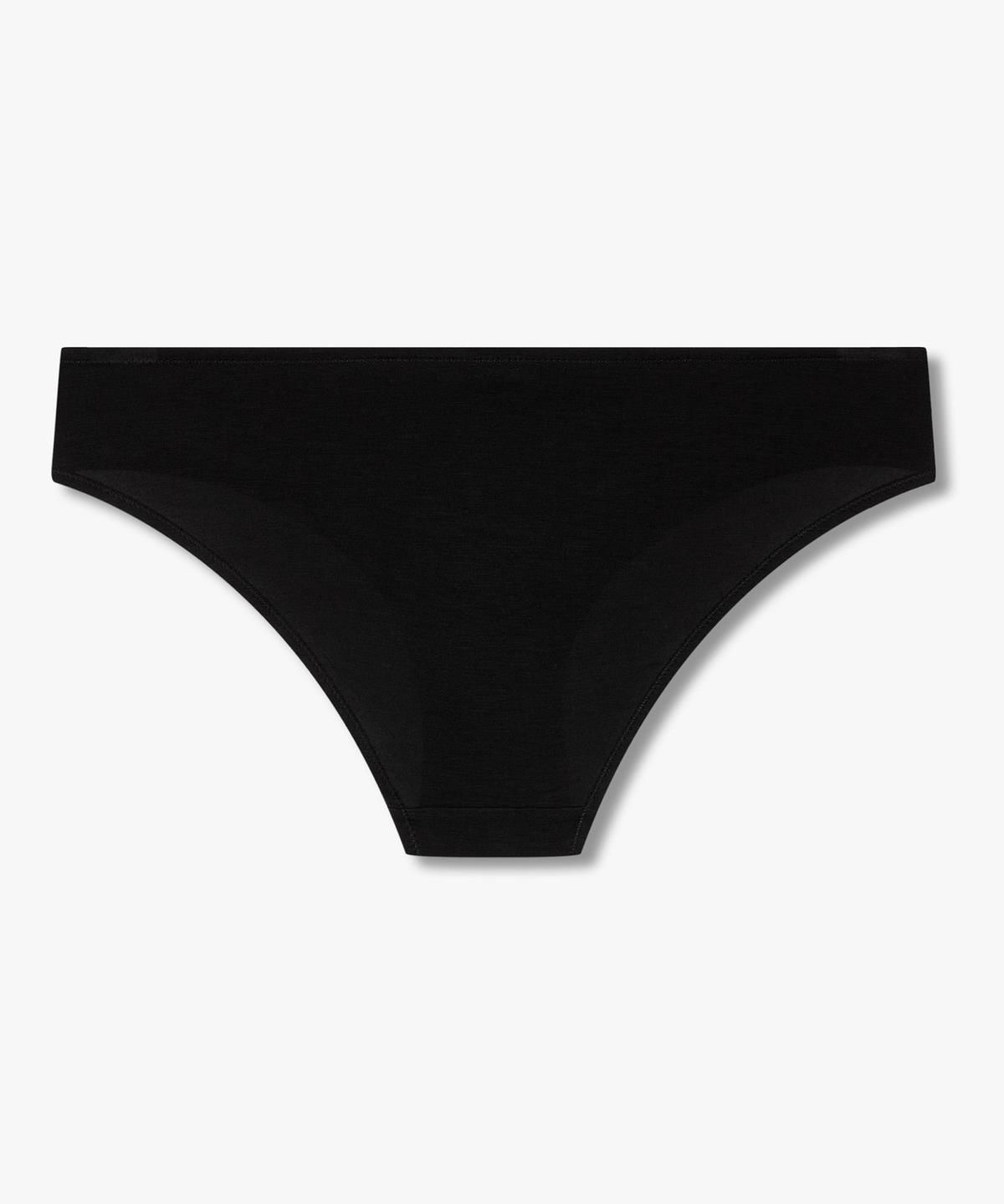 엠포리오 아르마니 언더웨어(EMPORIO ARMANI UNDERWEAR) 여성 핫픽스 로고 레이온 저지 브리프_블랙 0826311506