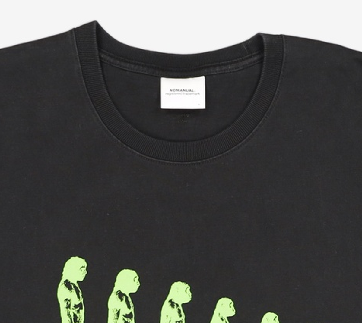 노매뉴얼(NOMANUAL) DGN T-SHIRT - BLACK XL