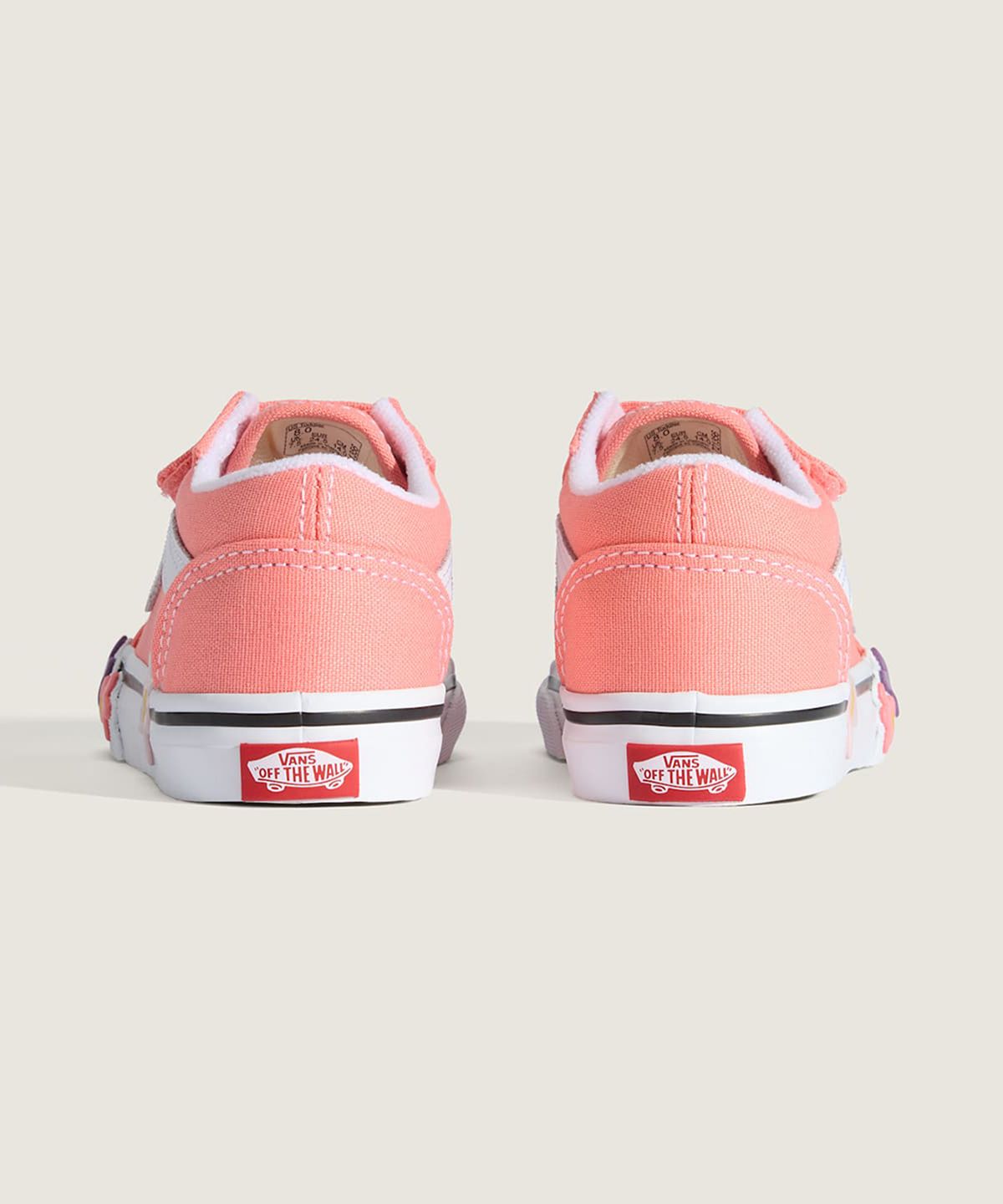 반스 키즈(VANS KIDS) 올드 스쿨 V 플라워 토들러 - 핑크 / VN000Z5XGSB1