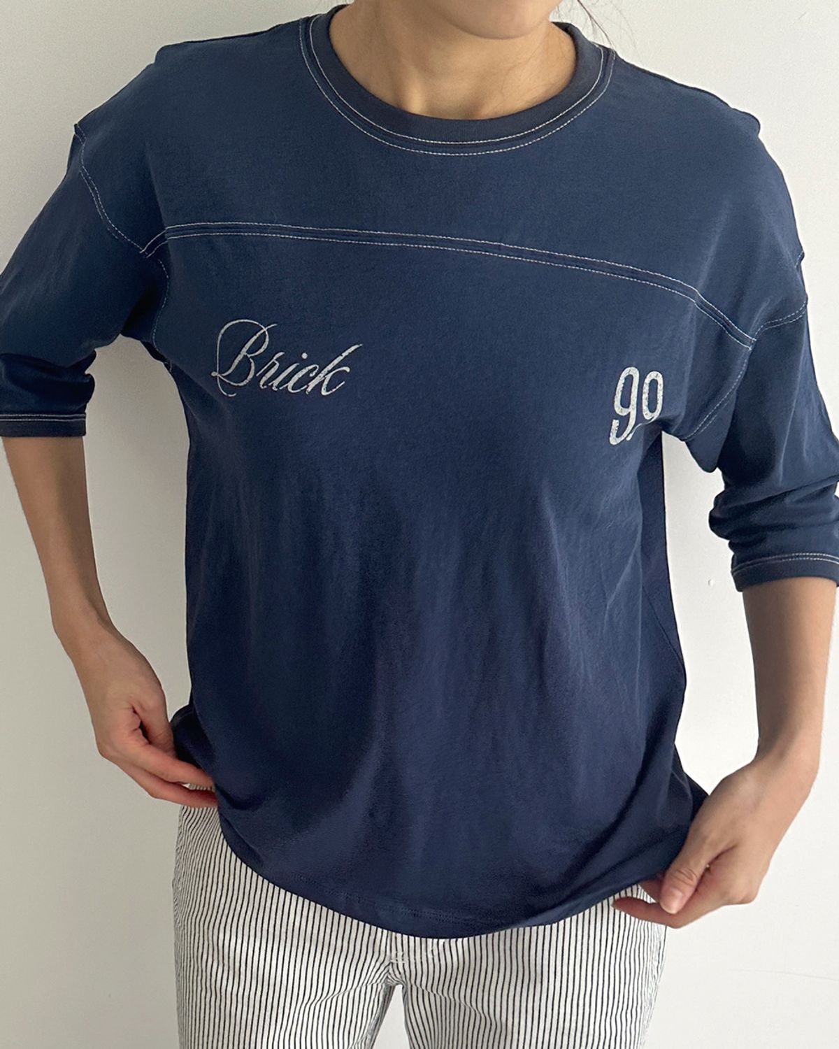 블루브릭(BLUEBRICK) Rugby t-shirt (2colors)