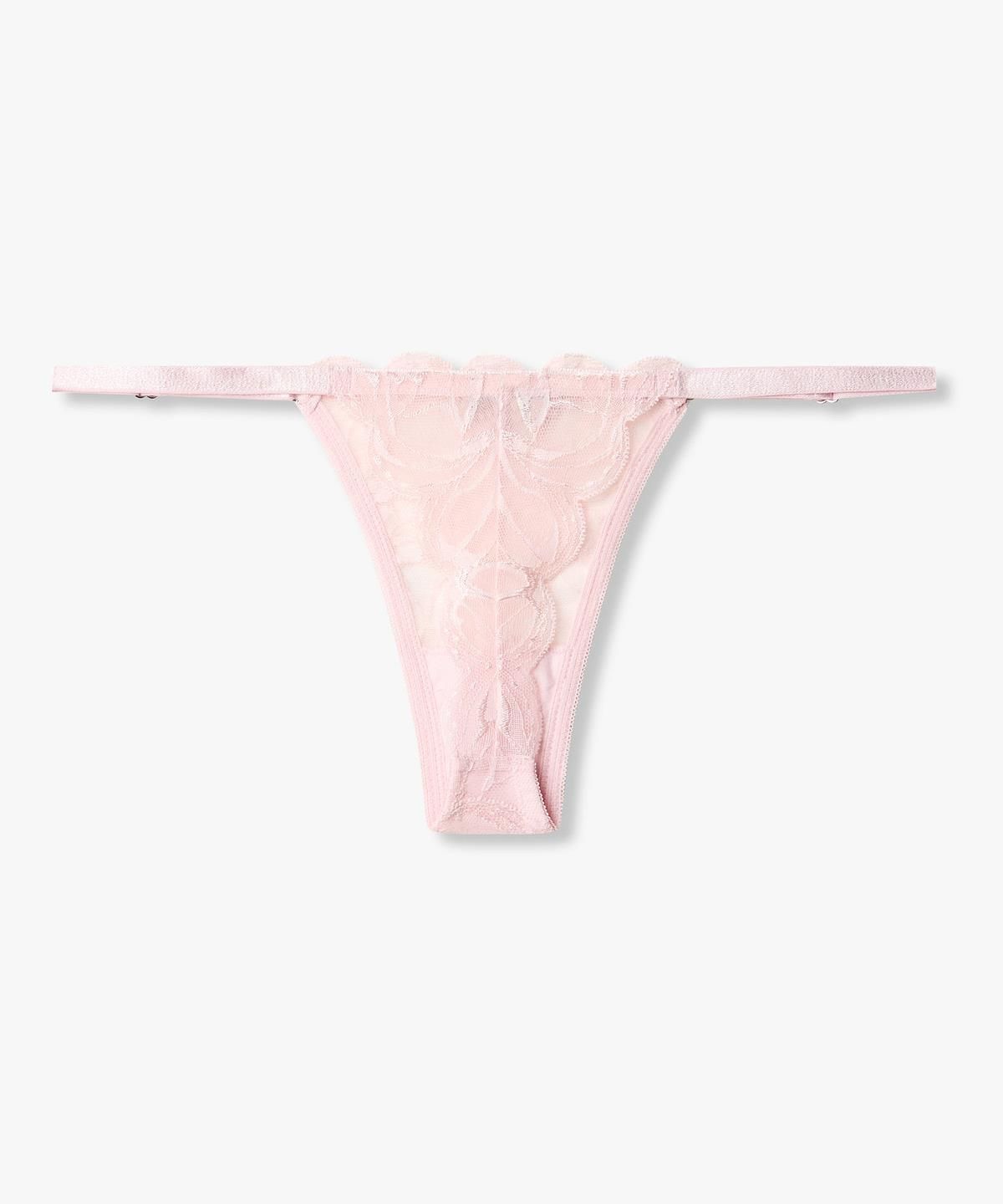 엠포리오 아르마니 언더웨어(EMPORIO ARMANI UNDERWEAR) 여성 사이드 어저스트 스트랩 메쉬 티팬티_핑크 0826310512