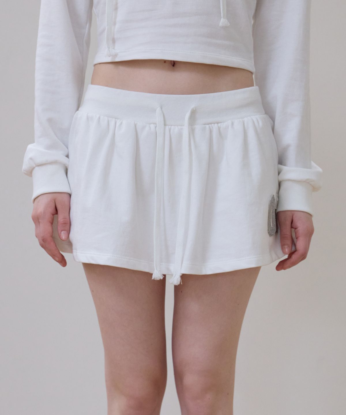로제프란츠(ROSEFRANTZ) Patchwork Mini Skirt [Ivory]