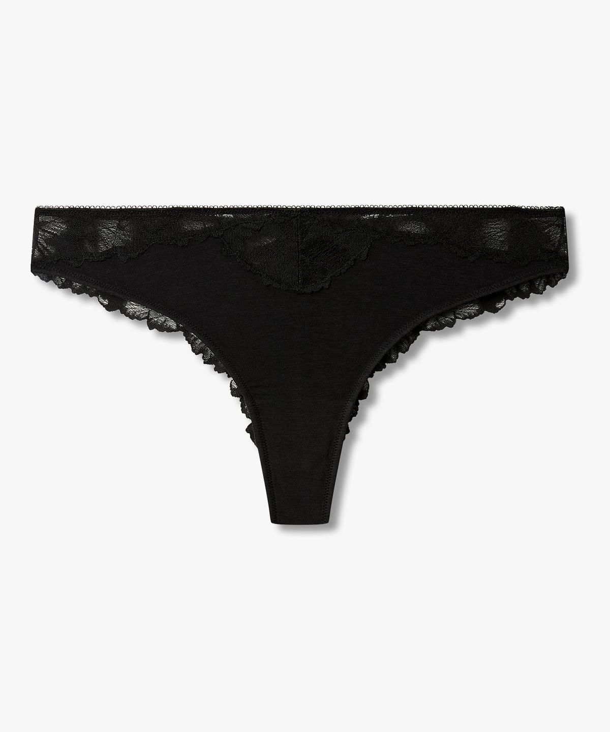 엠포리오 아르마니 언더웨어(EMPORIO ARMANI UNDERWEAR) 여성 플로럴 레이스 브리프_블랙 0826311530
