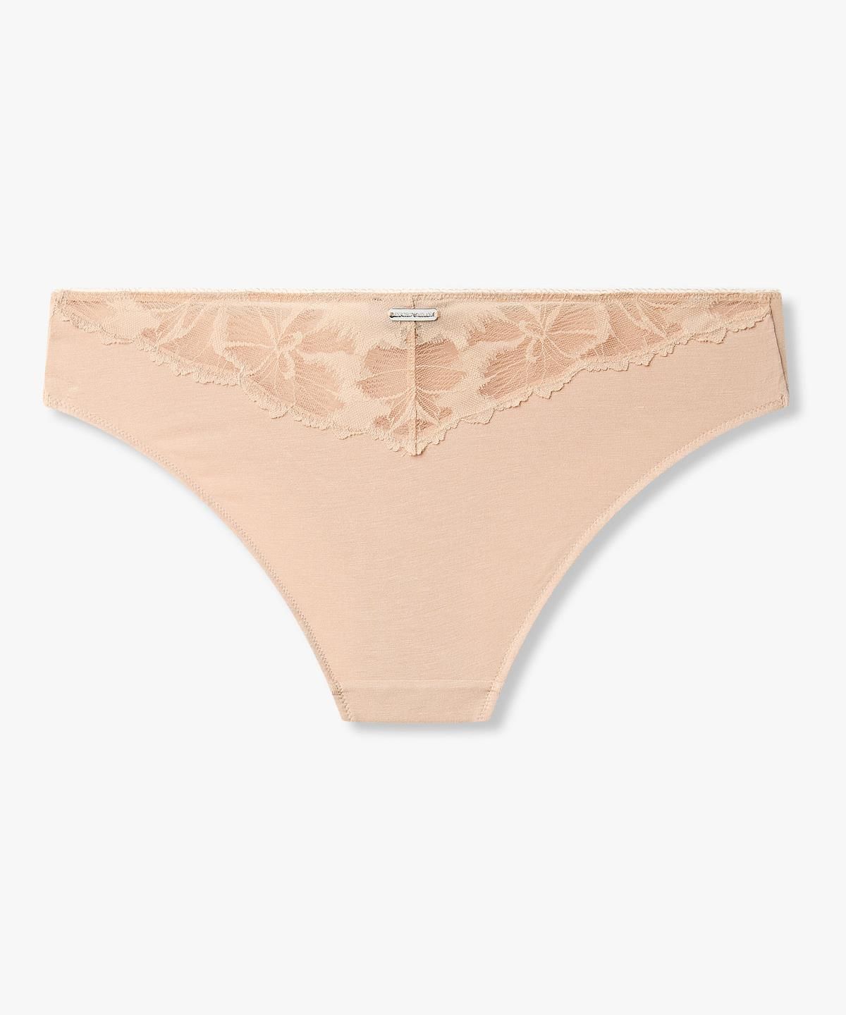 엠포리오 아르마니 언더웨어(EMPORIO ARMANI UNDERWEAR) 여성 레이스 트림 브리프_내추럴 0826311527