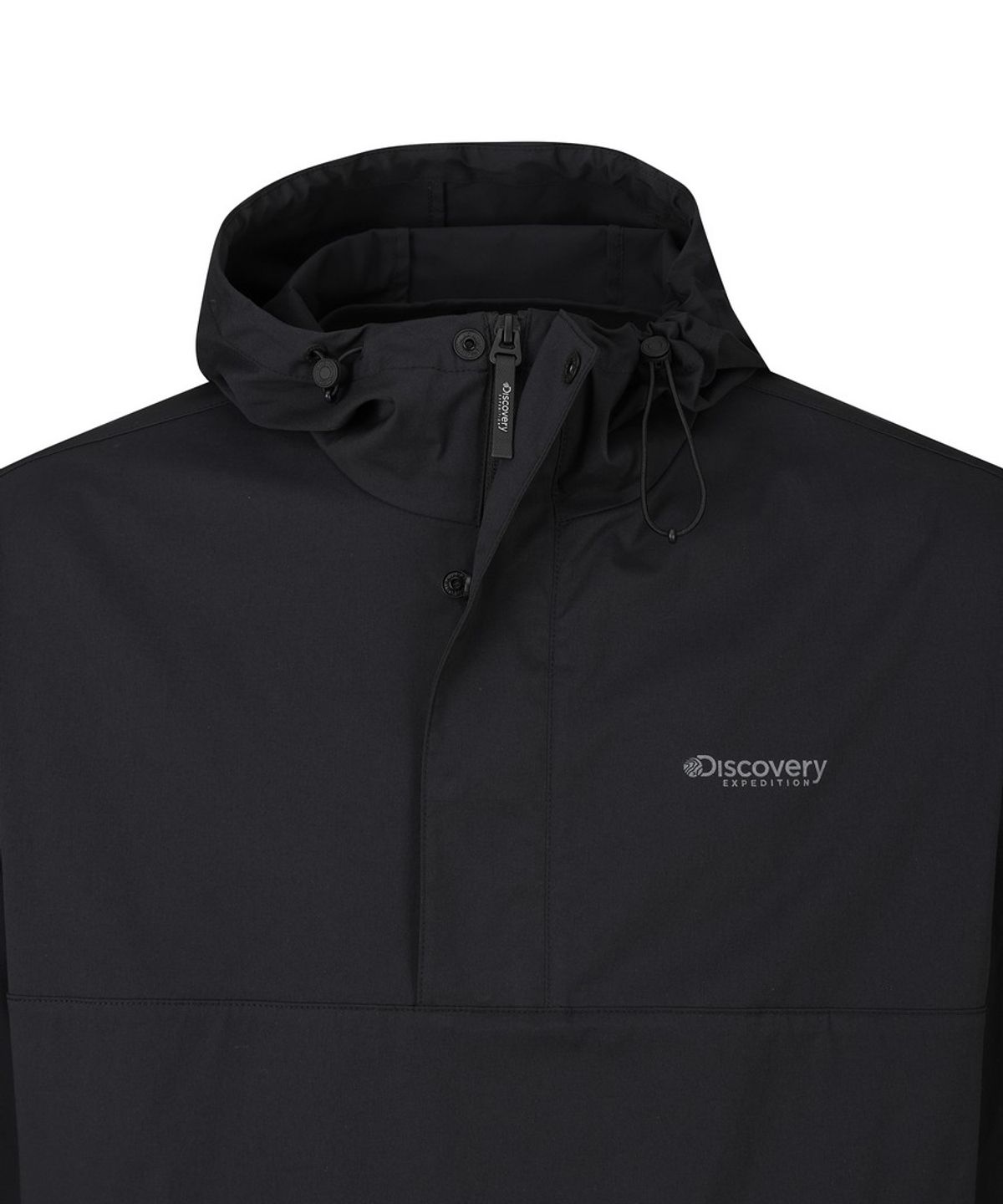 디스커버리 익스페디션(DISCOVERY EXPEDITION) 남성 내추럴 우븐 아노락 (SET-UP) (BLACK)
