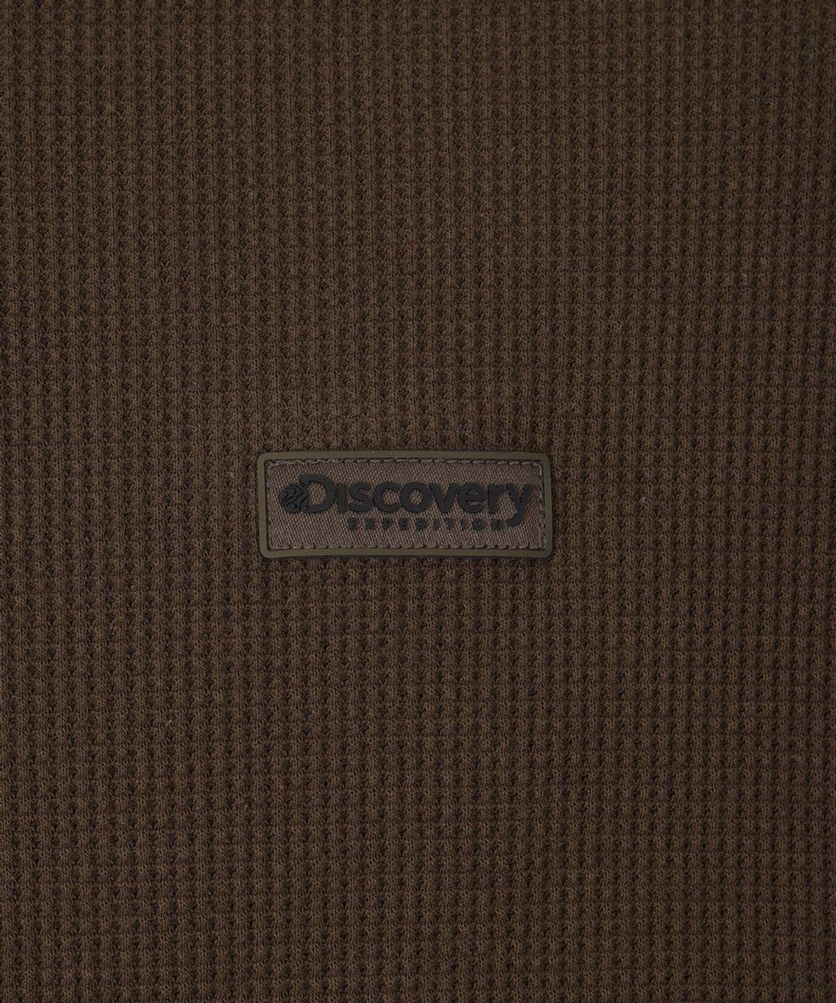 디스커버리 익스페디션(DISCOVERY EXPEDITION) 남성 와플 긴팔티 (Brown)