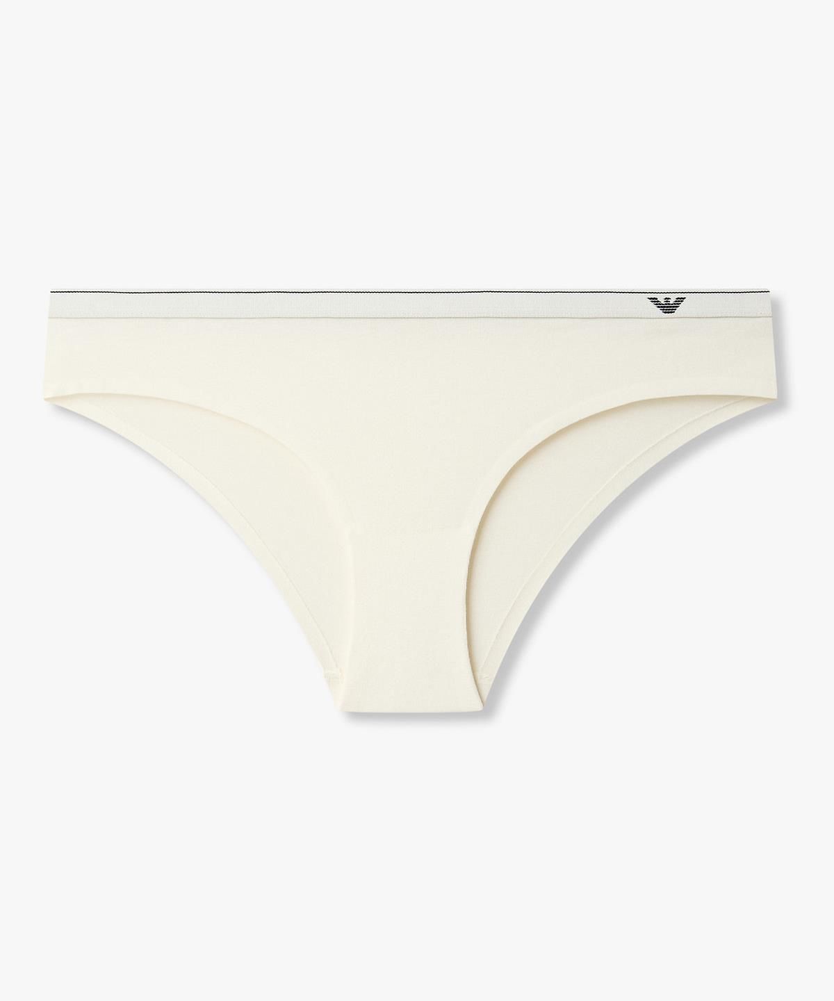 엠포리오 아르마니 언더웨어(EMPORIO ARMANI UNDERWEAR) 여성 이글 로고 밴딩 브리프_화이트 0826311524