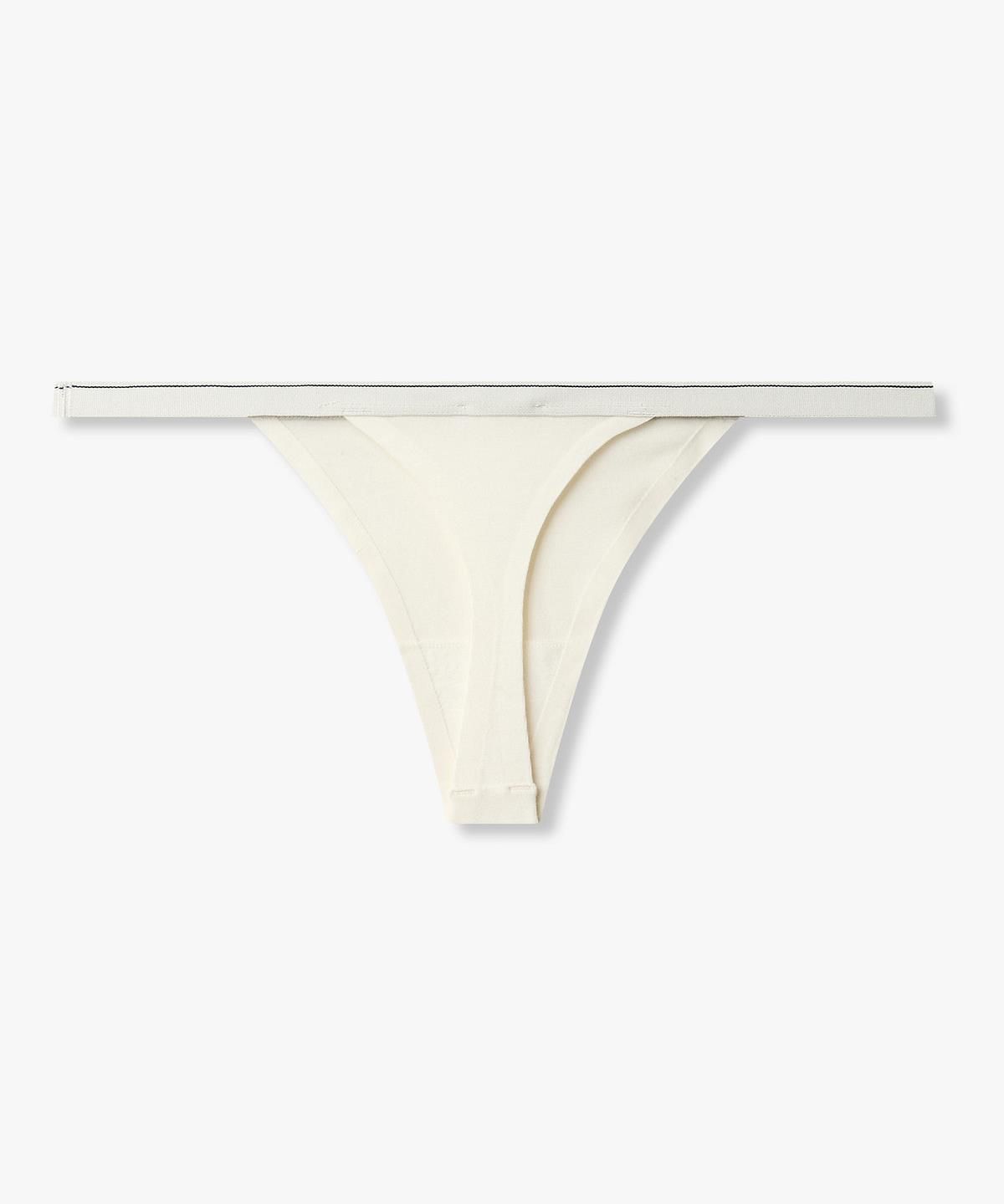 엠포리오 아르마니 언더웨어(EMPORIO ARMANI UNDERWEAR) 여성 이글 로고 밴딩 티팬티_화이트 0826310517