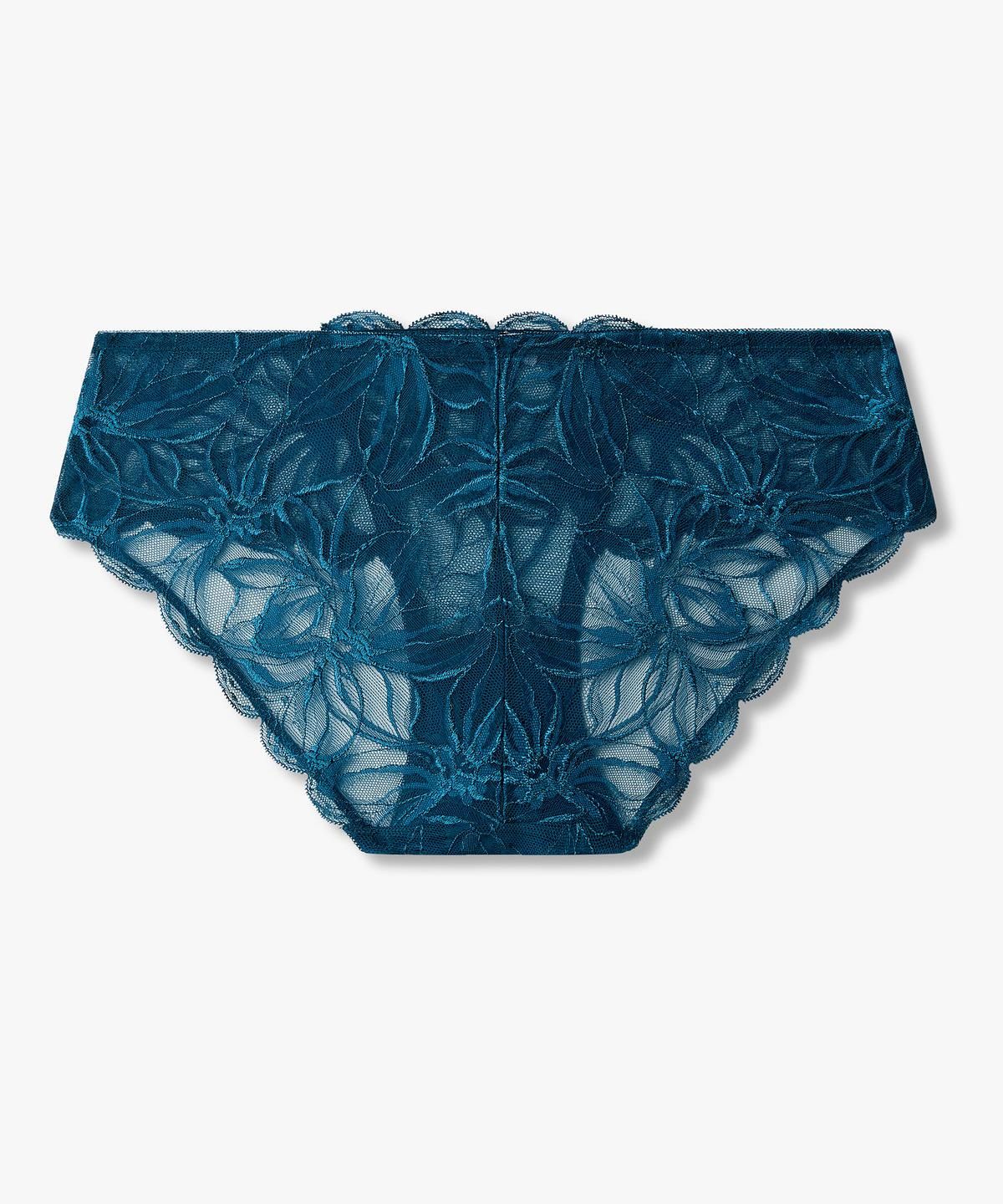 엠포리오 아르마니 언더웨어(EMPORIO ARMANI UNDERWEAR) 여성 플로럴 레이스 힙스터 브리프_블루 0826311521