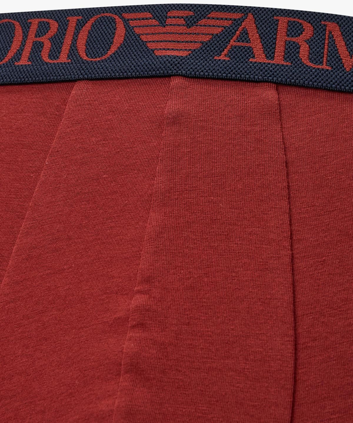 엠포리오 아르마니 언더웨어(EMPORIO ARMANI UNDERWEAR) 남성 배색 트림 로고 밴딩 드로즈_브릭 0816312006
