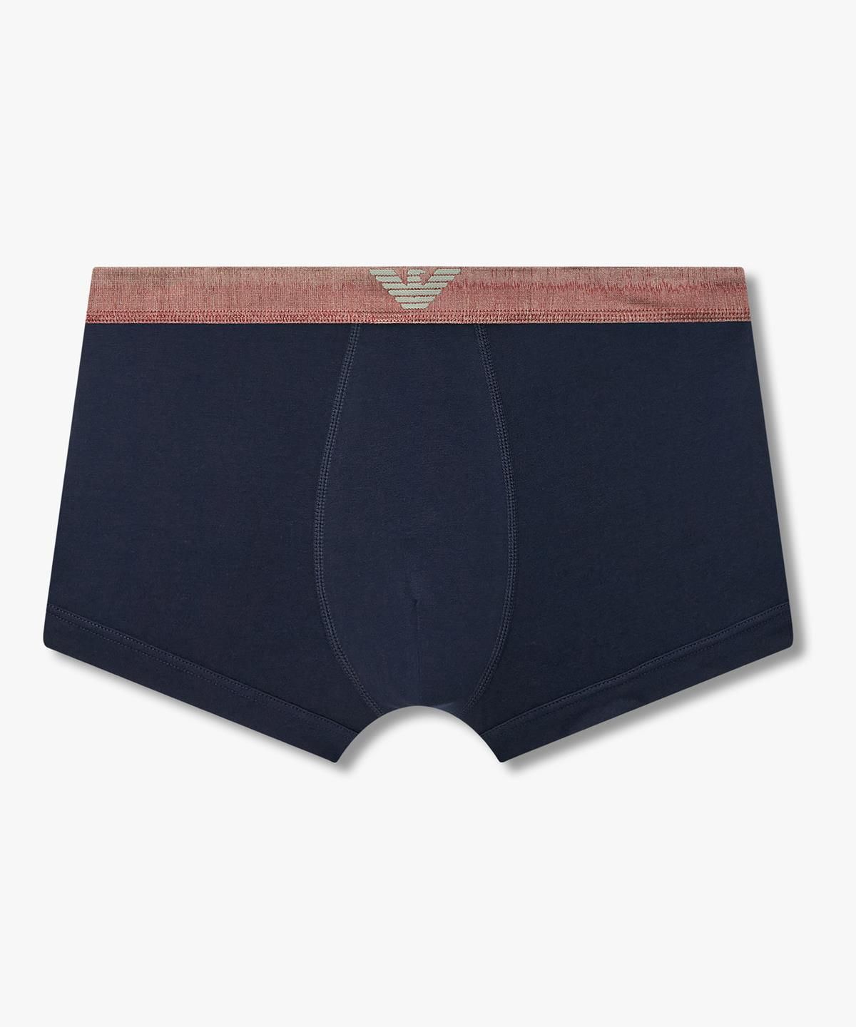 엠포리오 아르마니 언더웨어(EMPORIO ARMANI UNDERWEAR) 남성 글로시 밴딩 로고 드로즈_네이비 0816312029