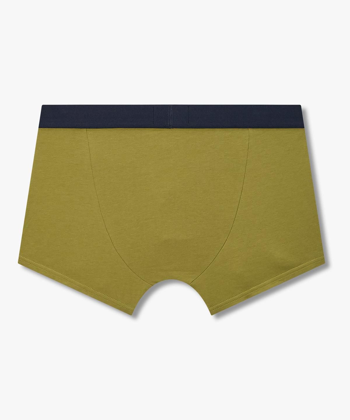 엠포리오 아르마니 언더웨어(EMPORIO ARMANI UNDERWEAR) 남성 센터 이글 로고 디테일 드로즈_다크 옐로우 그린 0816312002