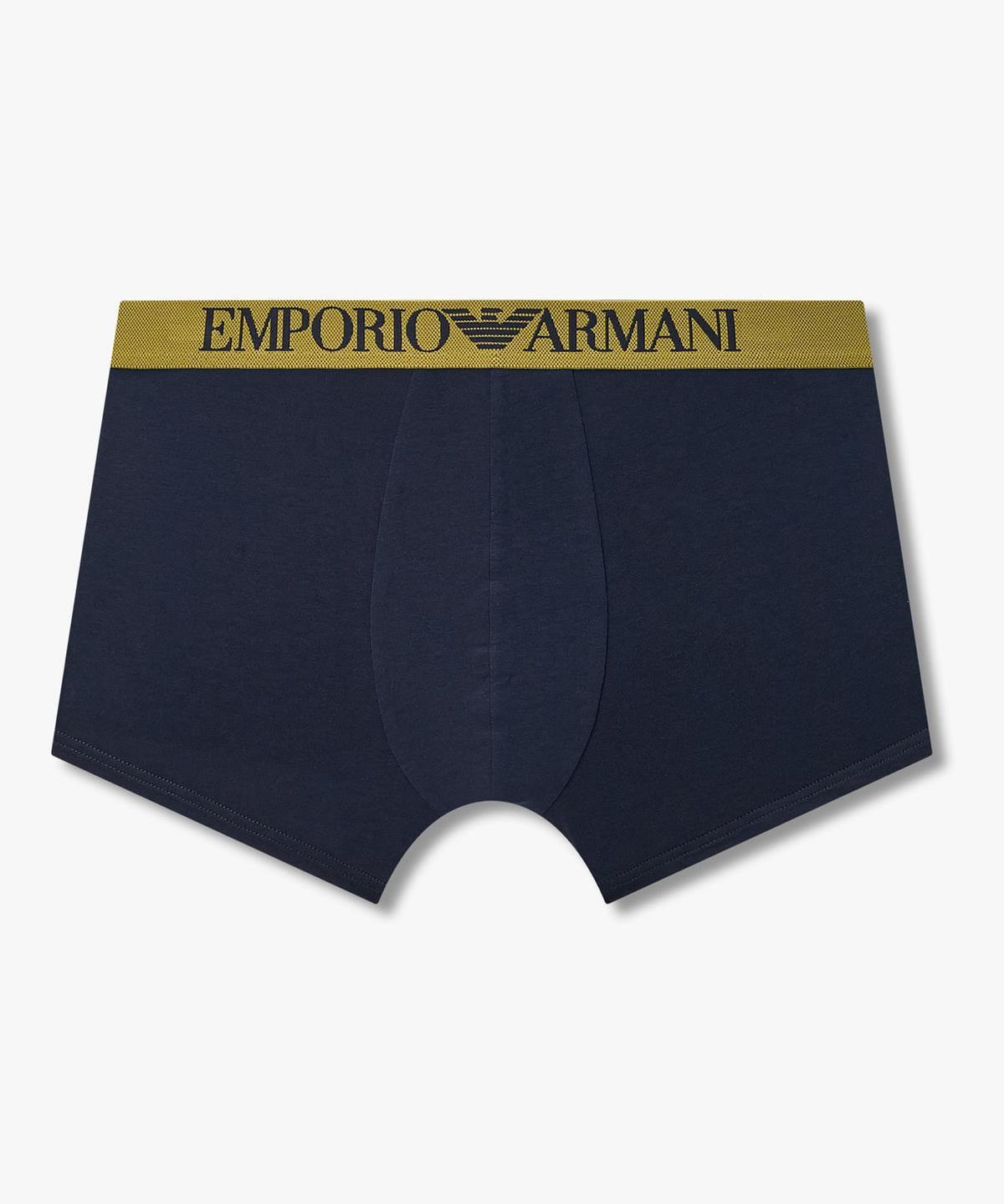 엠포리오 아르마니 언더웨어(EMPORIO ARMANI UNDERWEAR) 남성 배색 트림 로고 밴딩 드로즈_네이비 0816312001