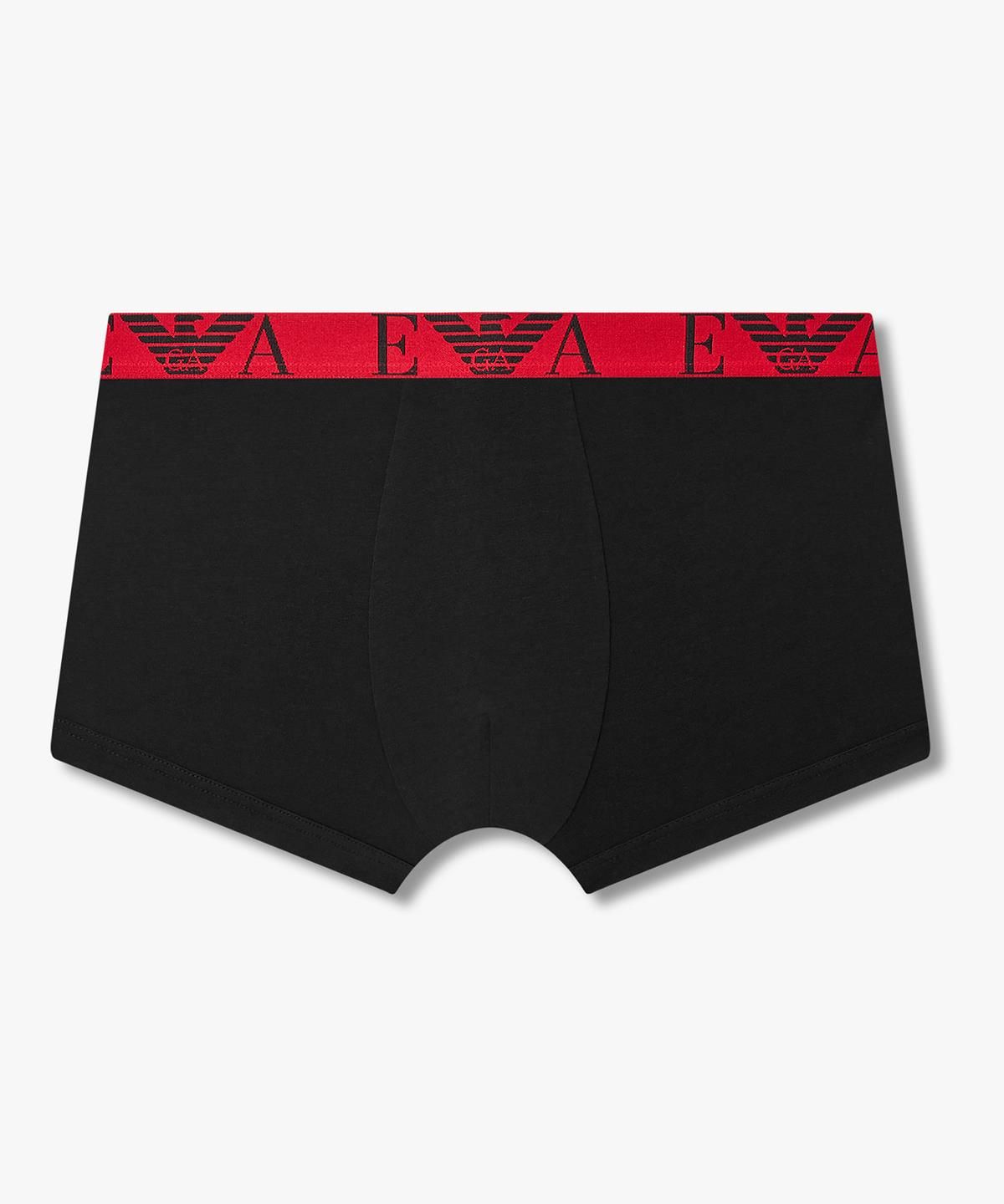 엠포리오 아르마니 언더웨어(EMPORIO ARMANI UNDERWEAR) 남성 콤비네이션 로고 드로즈 3PACK_블랙 08M6363008