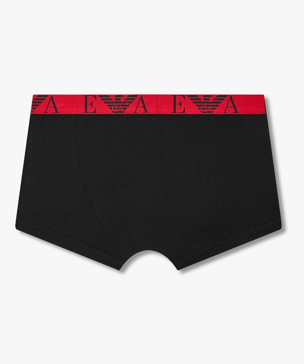 엠포리오 아르마니 언더웨어(EMPORIO ARMANI UNDERWEAR) 남성 콤비네이션 로고 드로즈 3PACK_블랙 08M6363008