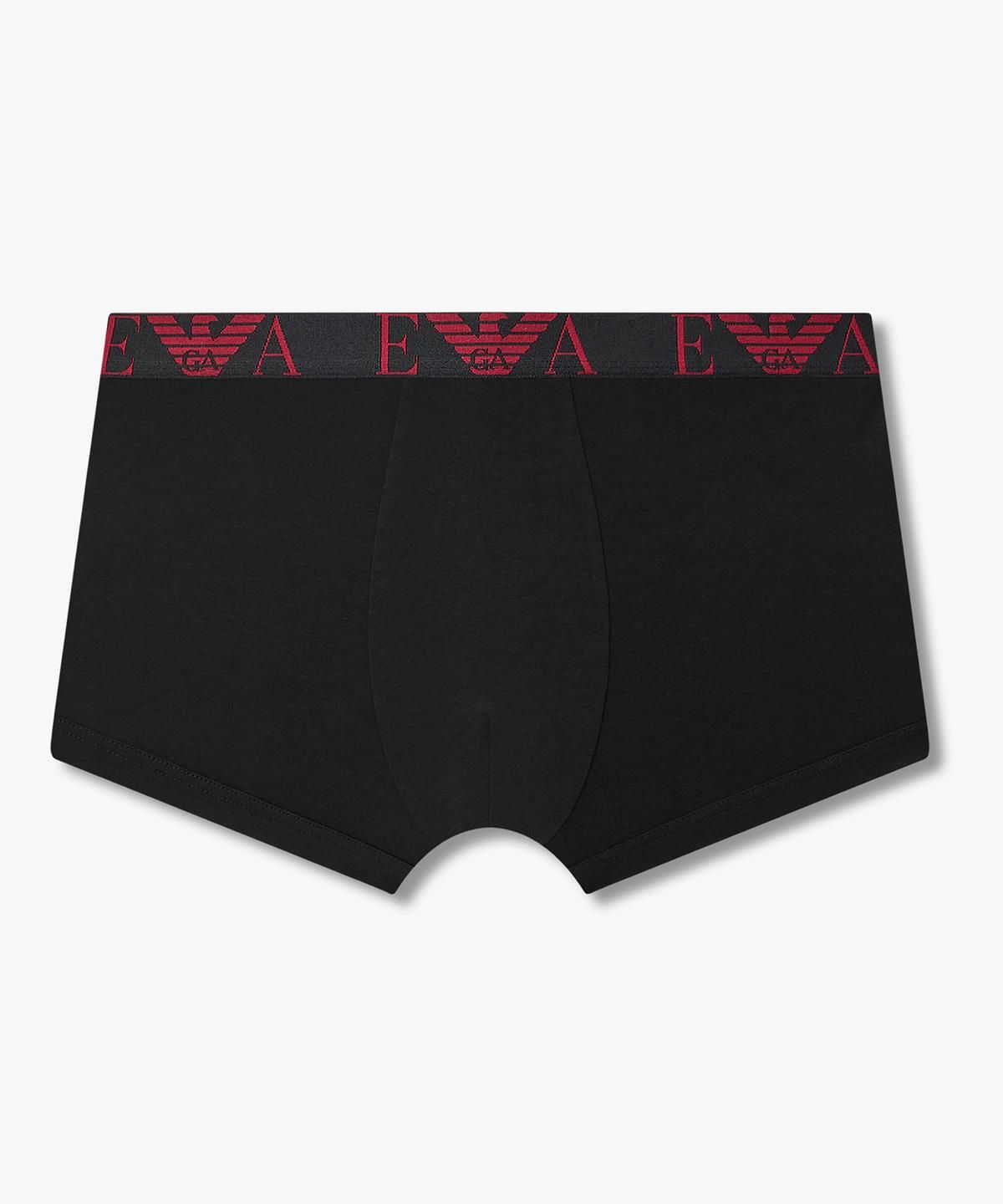 엠포리오 아르마니 언더웨어(EMPORIO ARMANI UNDERWEAR) 남성 콤비네이션 로고 드로즈 3PACK_블랙 08M6363008