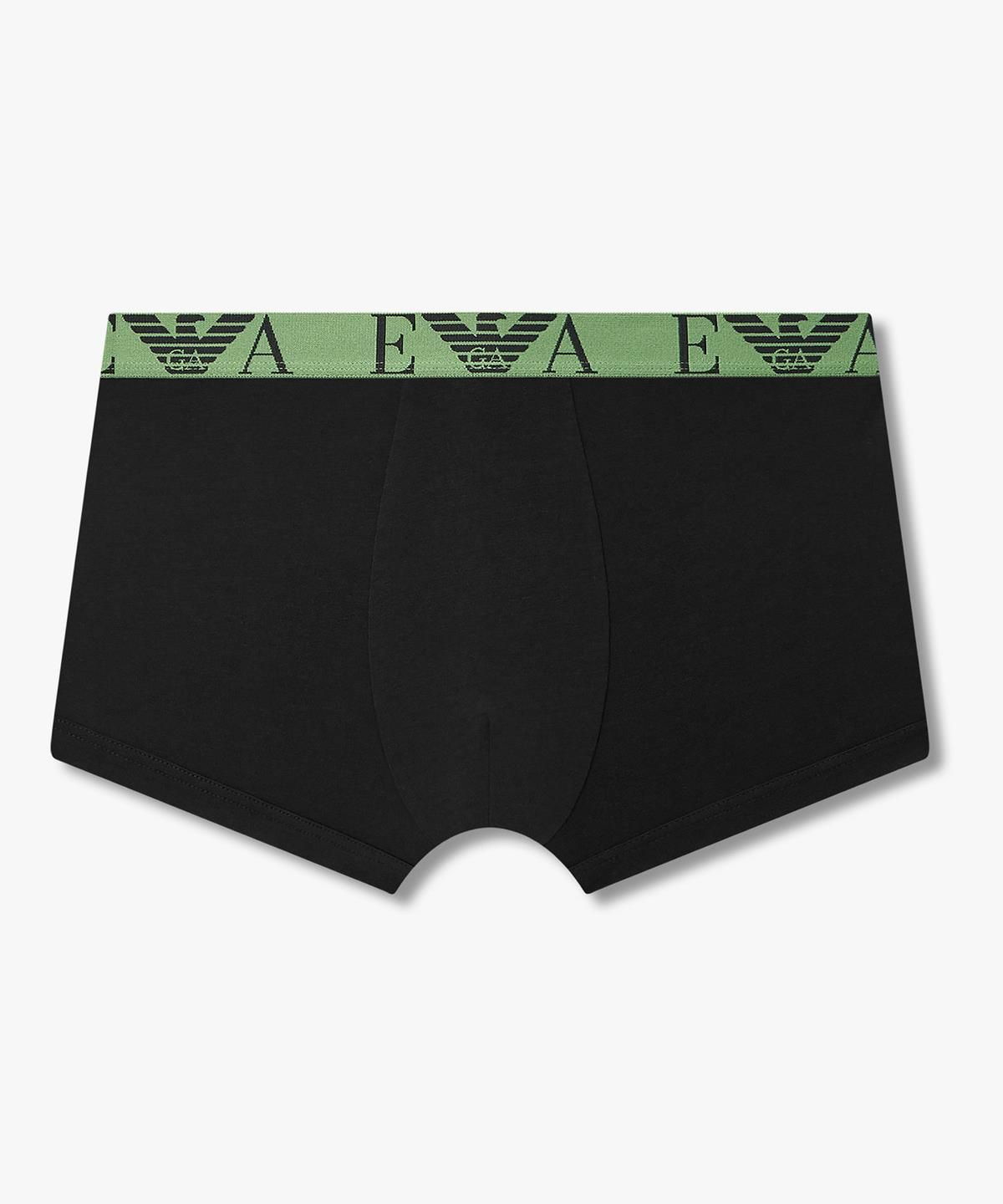 엠포리오 아르마니 언더웨어(EMPORIO ARMANI UNDERWEAR) 남성 콤비네이션 로고 드로즈 3PACK_블랙 08M6363008