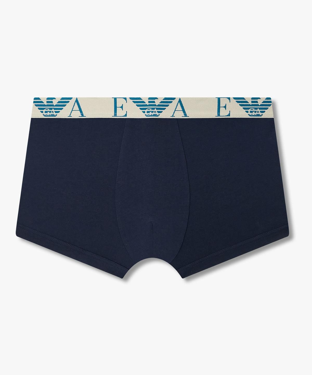 엠포리오 아르마니 언더웨어(EMPORIO ARMANI UNDERWEAR) 남성 콤비네이션 로고 드로즈 3PACK_네이비 08M6363007