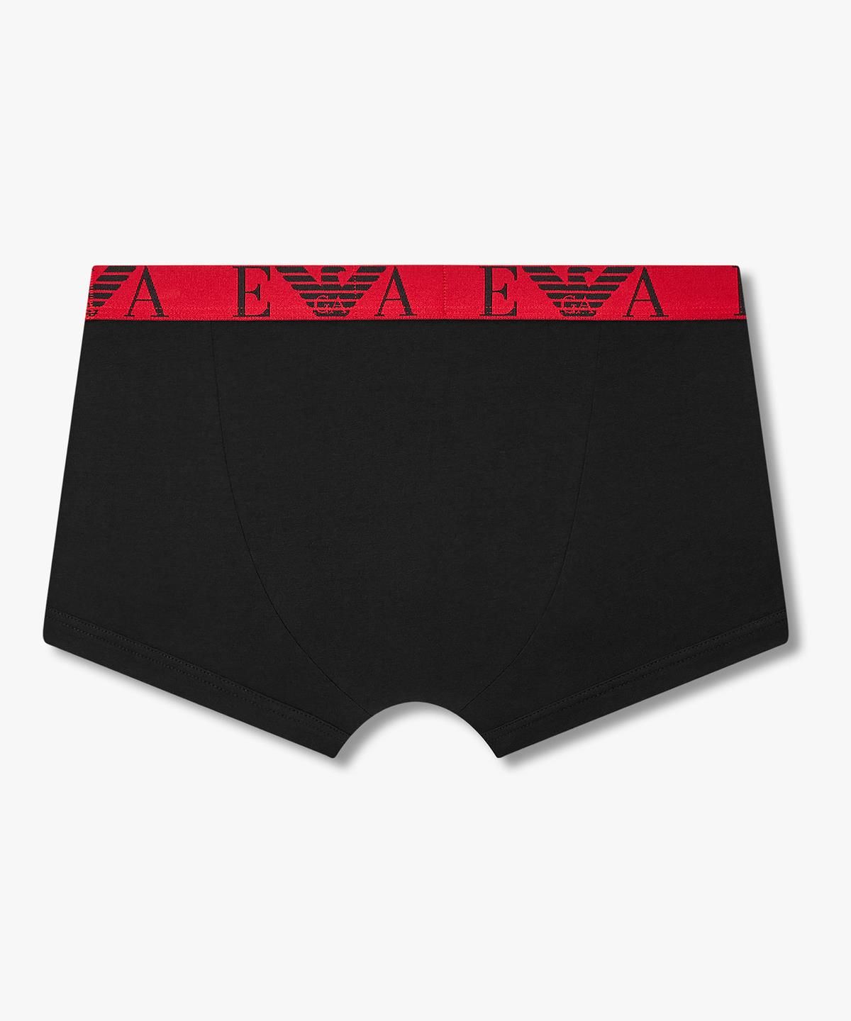 엠포리오 아르마니 언더웨어(EMPORIO ARMANI UNDERWEAR) 남성 웨이스트 로고 밴딩 드로즈_블랙 08M6312009