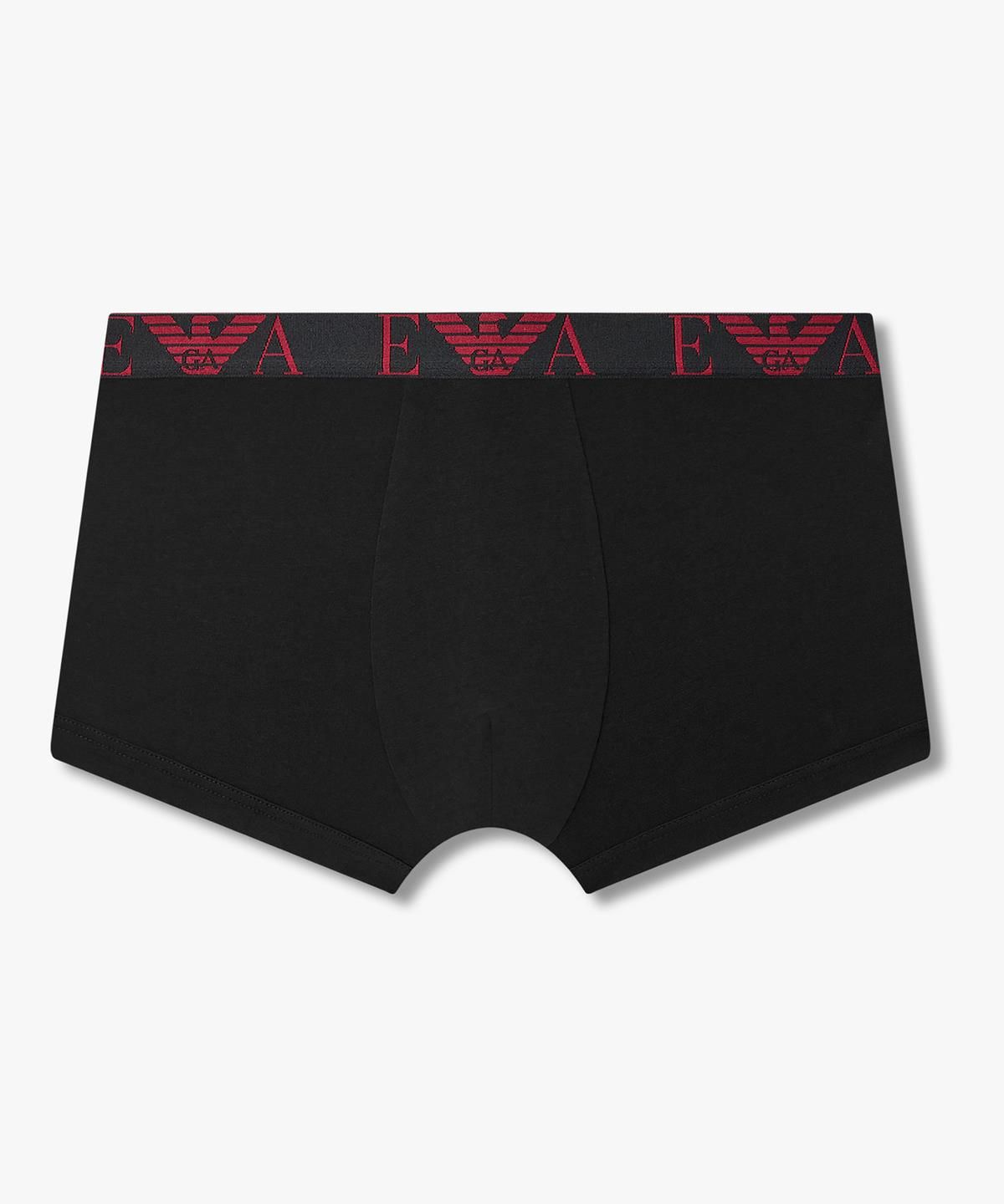 엠포리오 아르마니 언더웨어(EMPORIO ARMANI UNDERWEAR) 남성 웨이스트 로고 밴딩 드로즈_내츄럴 블랙 08M6312008
