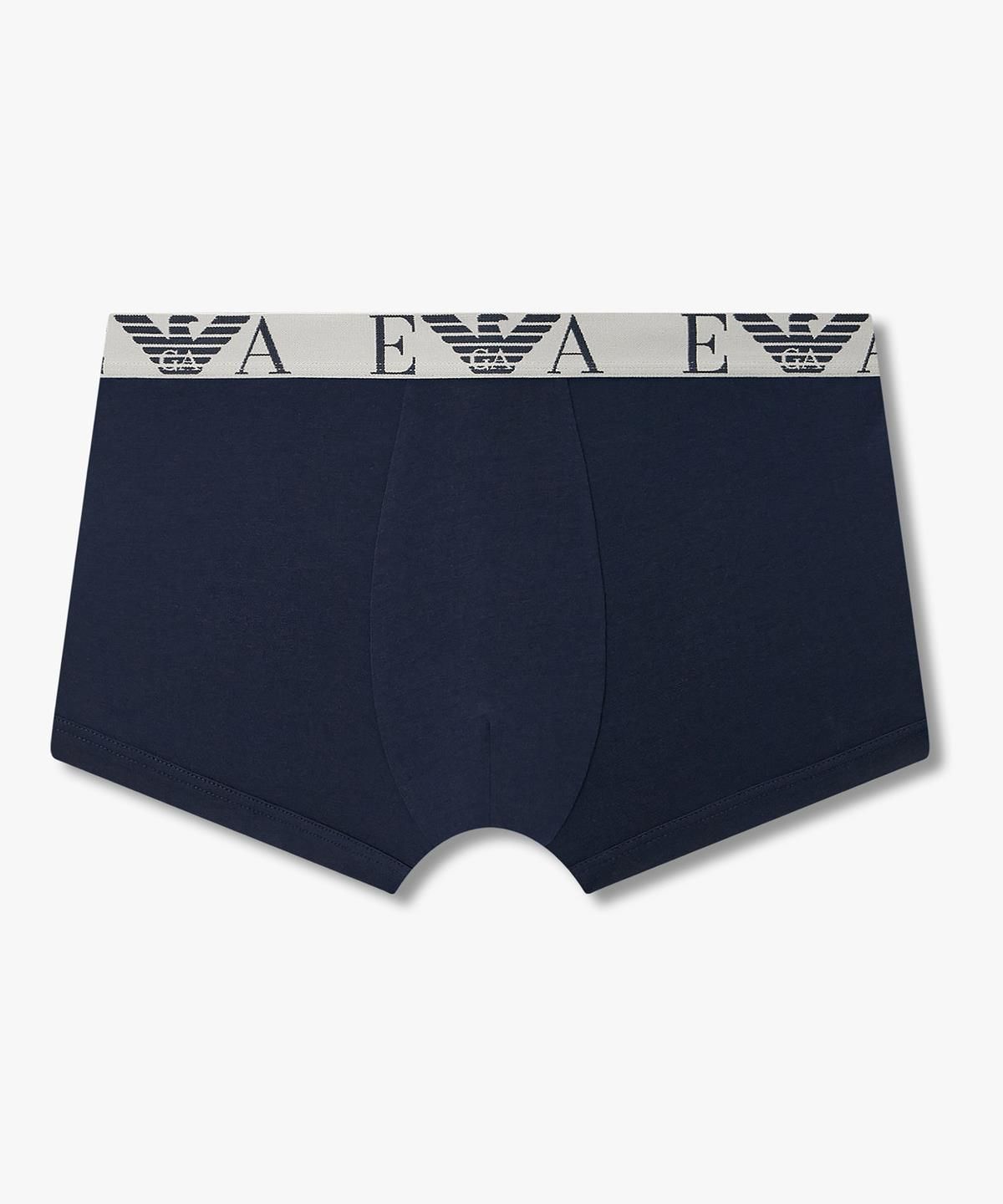 엠포리오 아르마니 언더웨어(EMPORIO ARMANI UNDERWEAR) 남성 웨이스트 로고 밴딩 드로즈_네이비 08M6312006