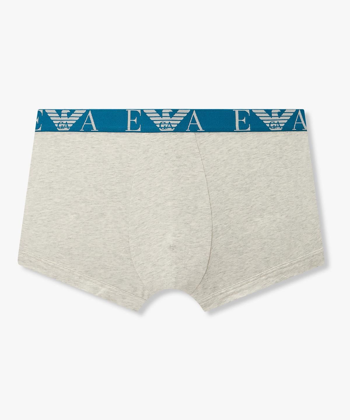 엠포리오 아르마니 언더웨어(EMPORIO ARMANI UNDERWEAR) 남성 웨이스트 로고 밴딩 드로즈_멜란지 그레이 08M6312005