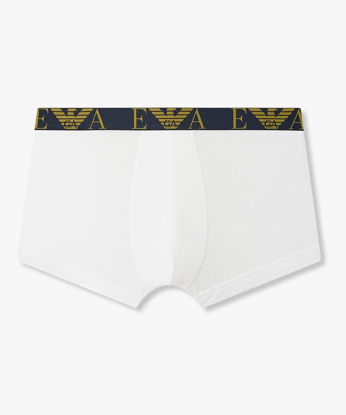엠포리오 아르마니 언더웨어(EMPORIO ARMANI UNDERWEAR) 남성 웨이스트 로고 밴딩 드로즈_화이트 08M6312003