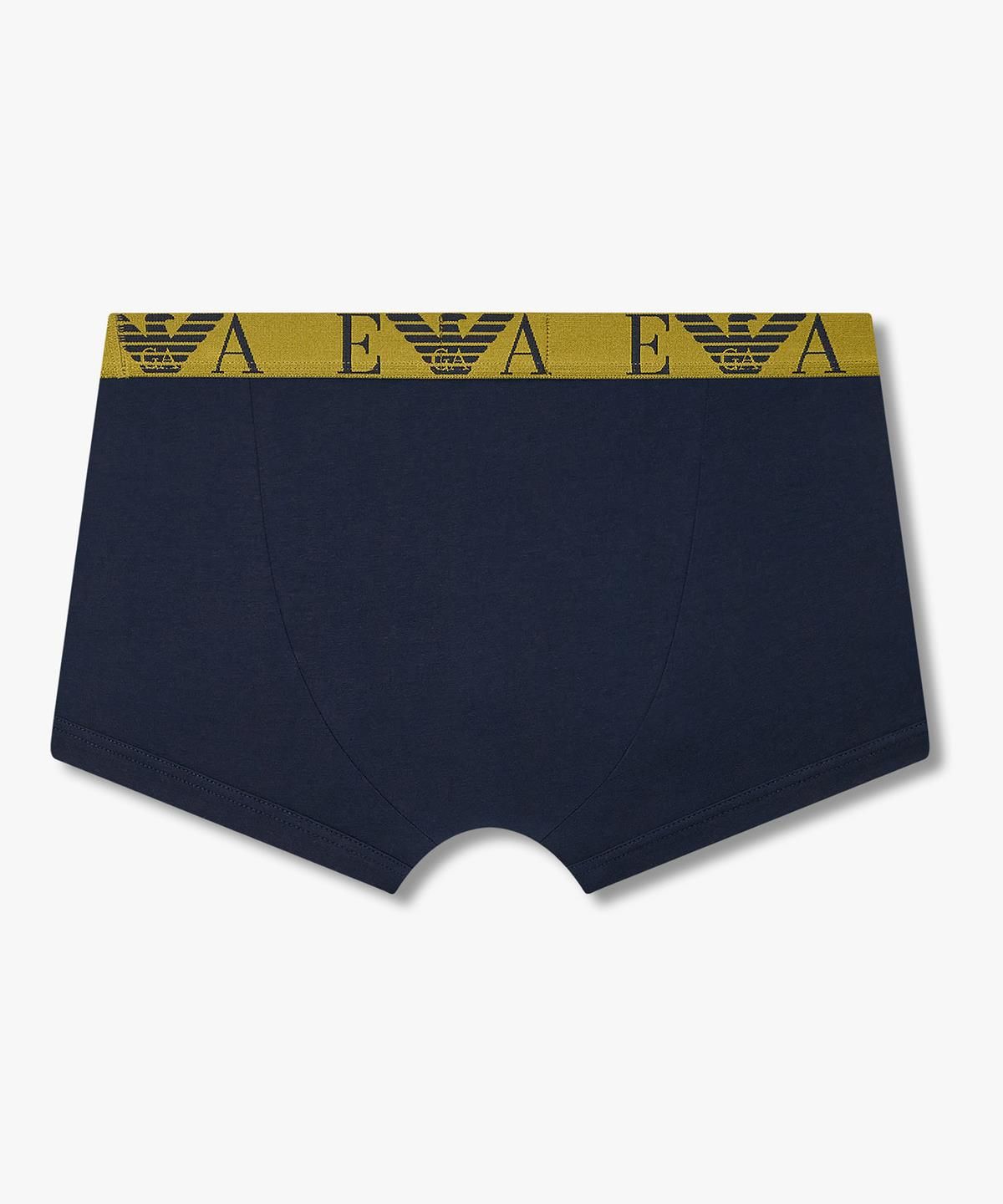 엠포리오 아르마니 언더웨어(EMPORIO ARMANI UNDERWEAR) 남성 웨이스트 로고 밴딩 드로즈_마린 08M6312001