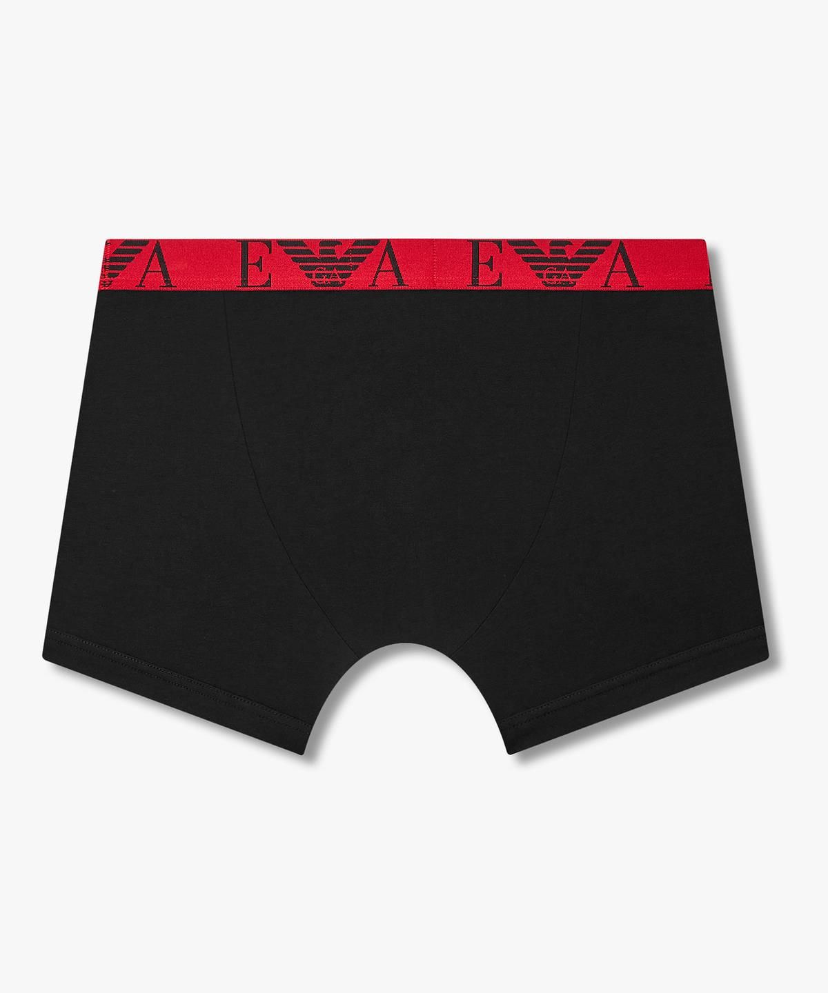엠포리오 아르마니 언더웨어(EMPORIO ARMANI UNDERWEAR) 남성 투톤 자카드 로고 드로즈_블랙 0816312023