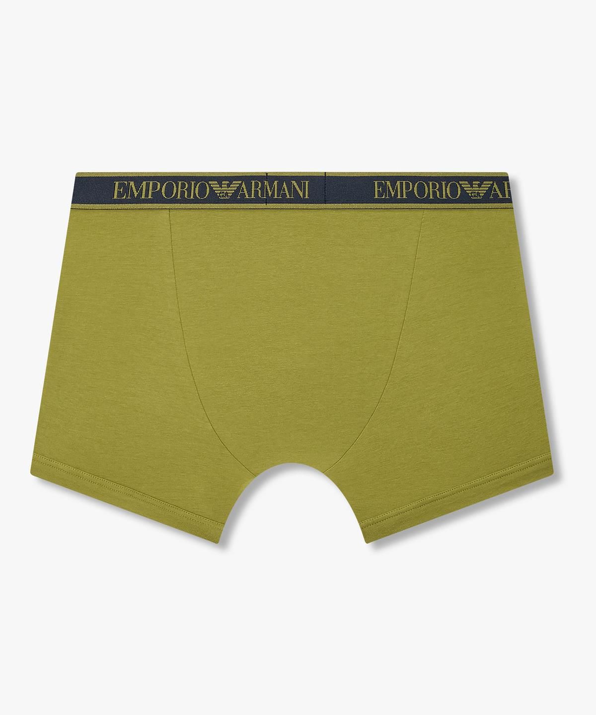 엠포리오 아르마니 언더웨어(EMPORIO ARMANI UNDERWEAR) 남성 자카드 로고 프린트 드로즈_올리브 0816312025