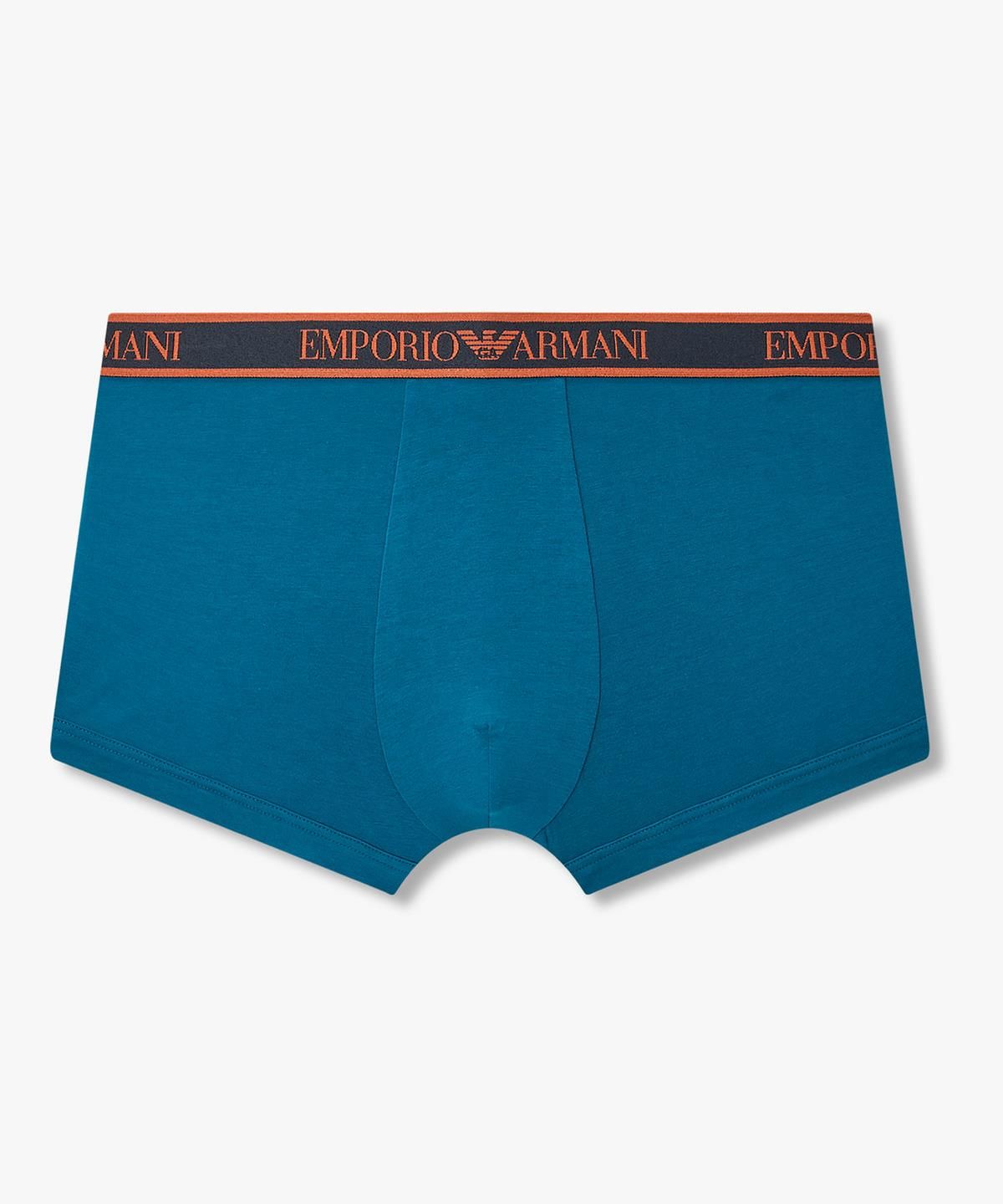 엠포리오 아르마니 언더웨어(EMPORIO ARMANI UNDERWEAR) 남성 글로시 배색 로고 드로즈 3PACK_멀티 08M6363009