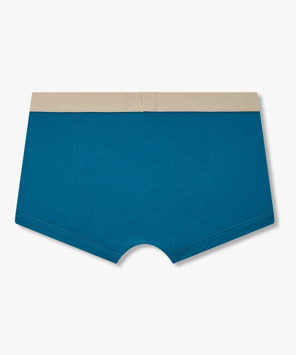 엠포리오 아르마니 언더웨어(EMPORIO ARMANI UNDERWEAR) 남성 배색 이글 로고 패치 드로즈_블루