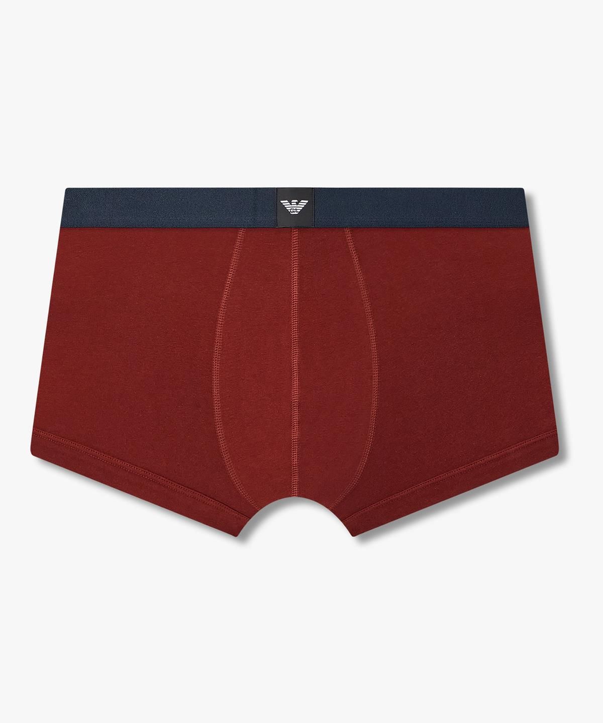 엠포리오 아르마니 언더웨어(EMPORIO ARMANI UNDERWEAR) 남성 배색 이글 로고 패치 드로즈_레드 08M6312024