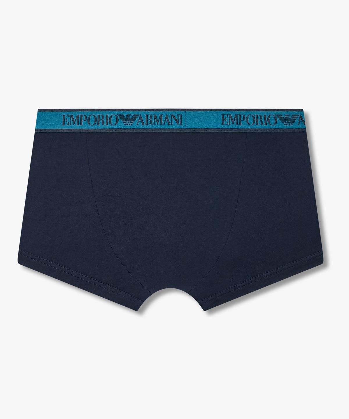 엠포리오 아르마니 언더웨어(EMPORIO ARMANI UNDERWEAR) 남성 배색 자카드 로고 밴딩 드로즈_네이비 08M6312019