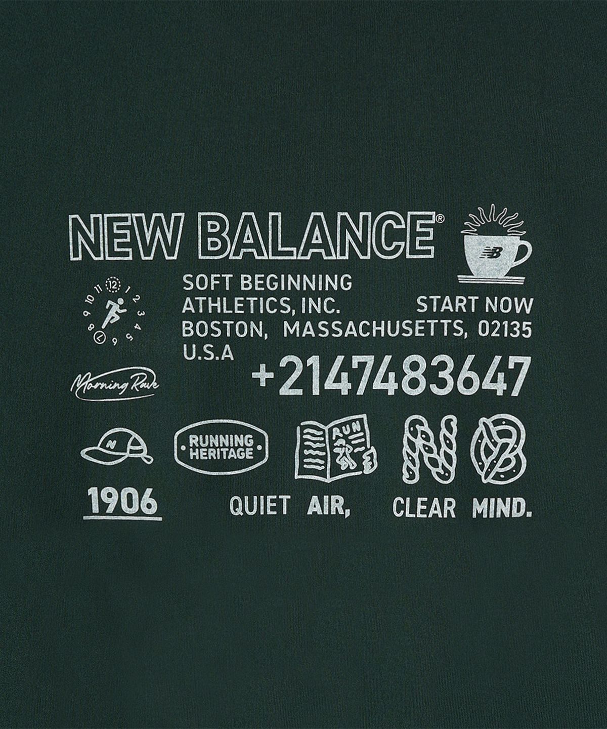 뉴발란스(NEW BALANCE) NBMDG31853 / UNI 모닝레이브 오버핏 후드집업 (HUNTER)