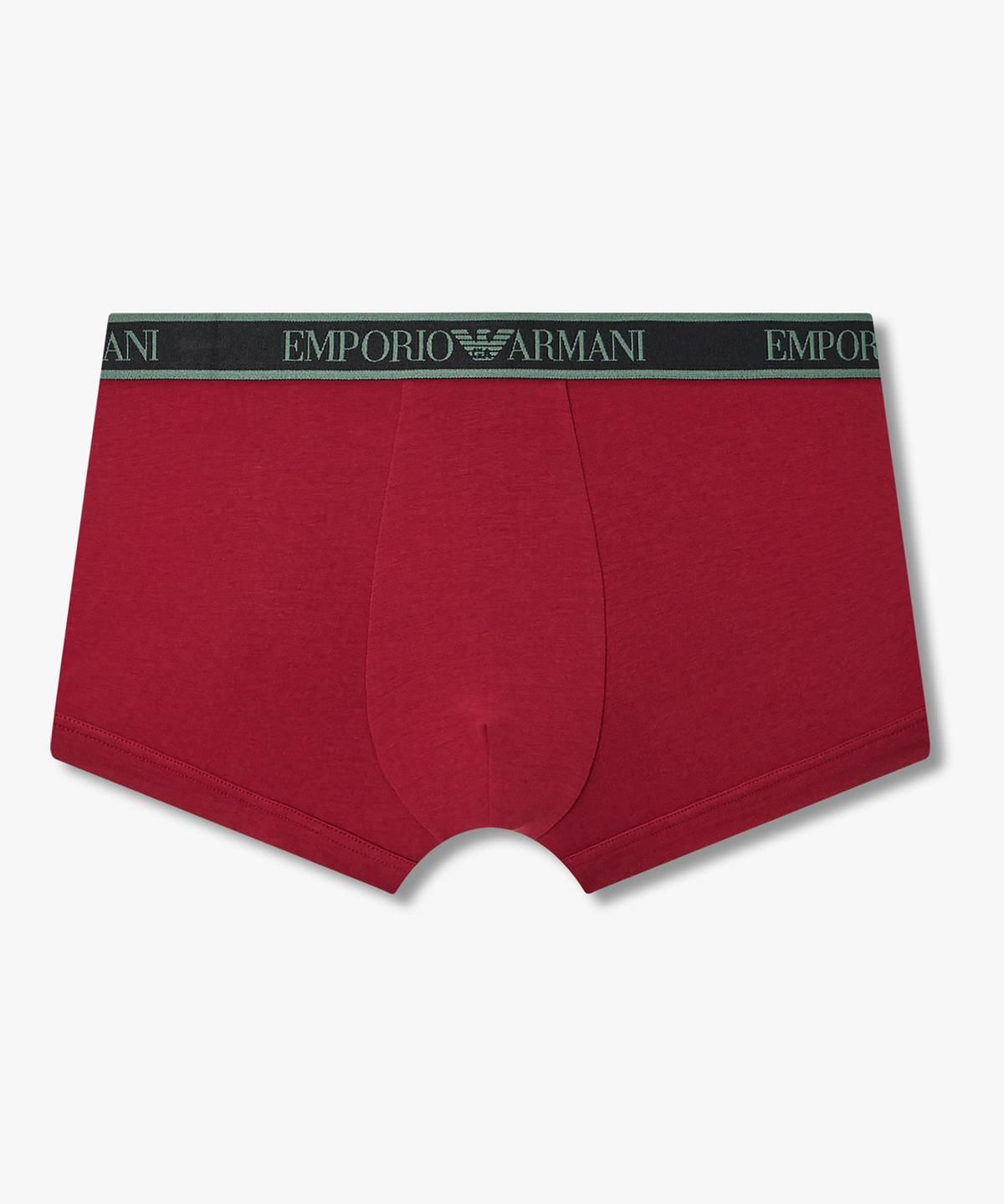엠포리오 아르마니 언더웨어(EMPORIO ARMANI UNDERWEAR) 남성 배색 자카드 로고 밴딩 드로즈_레드 08M6312013